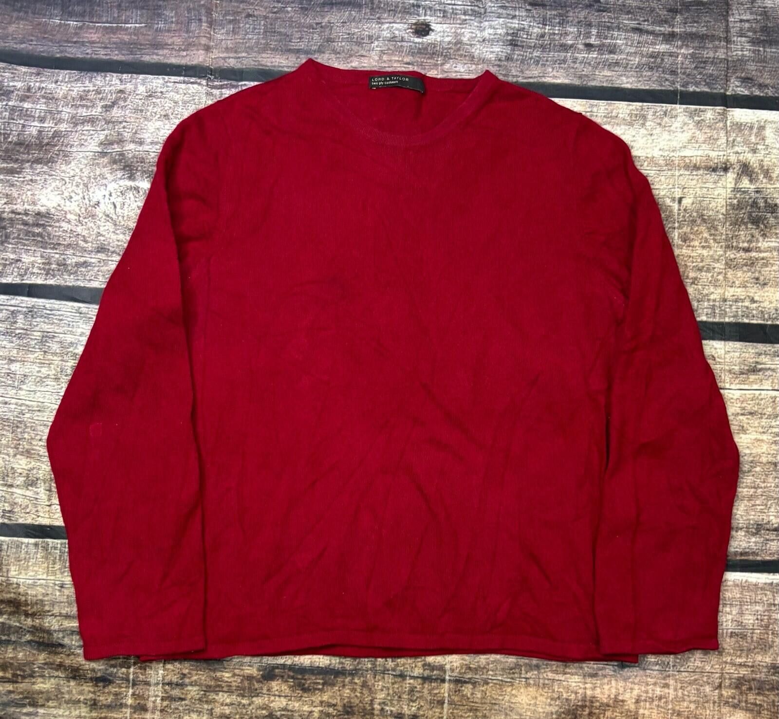 Lord & Taylor Lord & Taylor Sweater Womens Small 2 Ply Cashmere Pullover Size S / US 4 / IT 40 - 1 Thumbnail