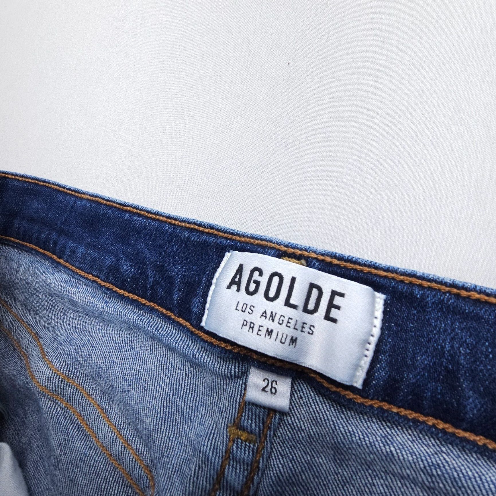 Agolde AGOLDE Jeans Women Size 26 Denim Slim Boyfriend 5-Pocket Dark Wash USA Made Size 26" / US 2 / IT 38 - 4 Thumbnail