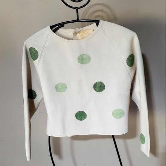 Vintage Cisa Vintage 100% pure Wool Made in Italy Polka Dot Long Sle Size XL / US 12-14 / IT 48-50 - 1 Thumbnail