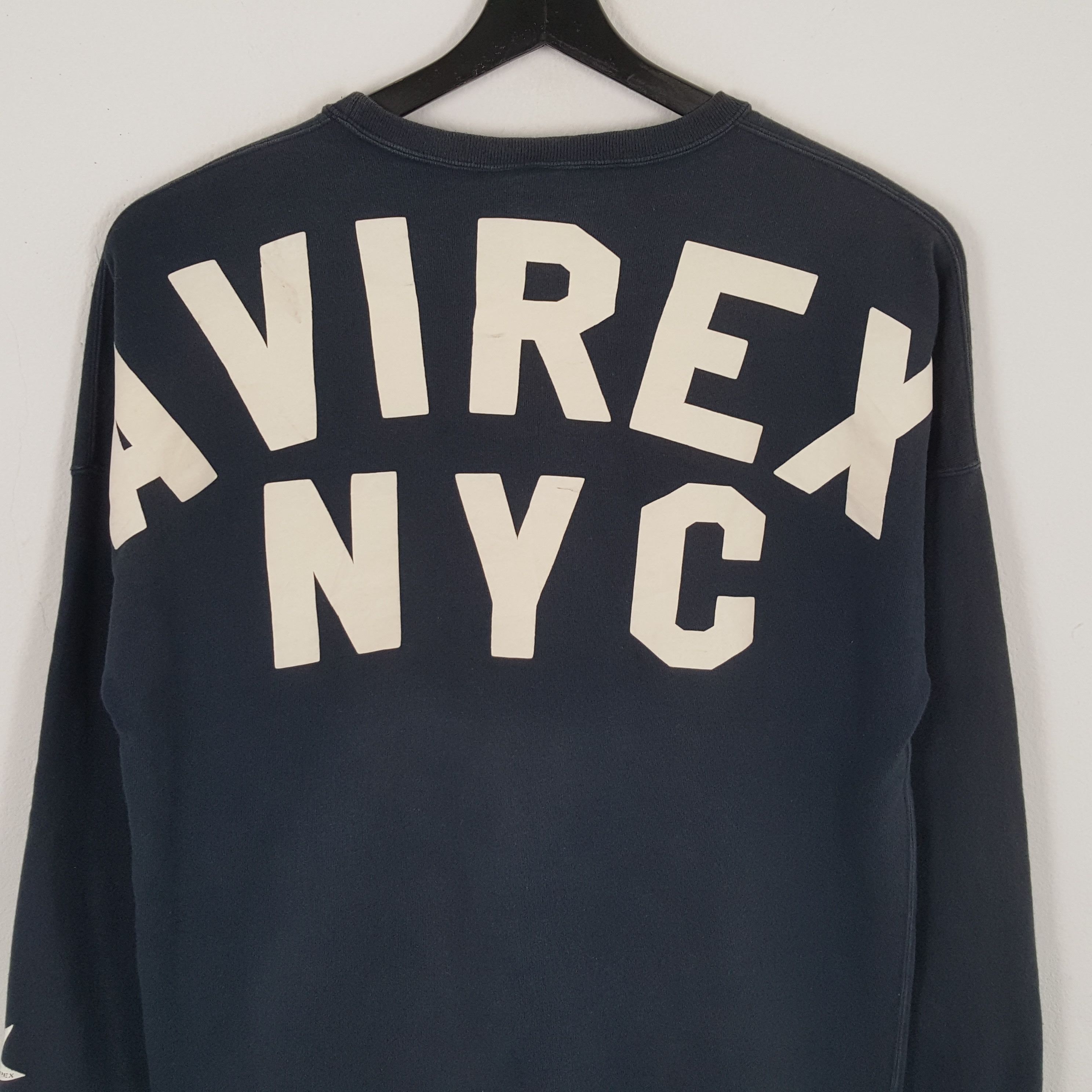 Avirex × Vintage AVIREX NYC Big Spell Out Design Sweatshirt Size US L / EU 52-54 / 3 - 2 Thumbnail