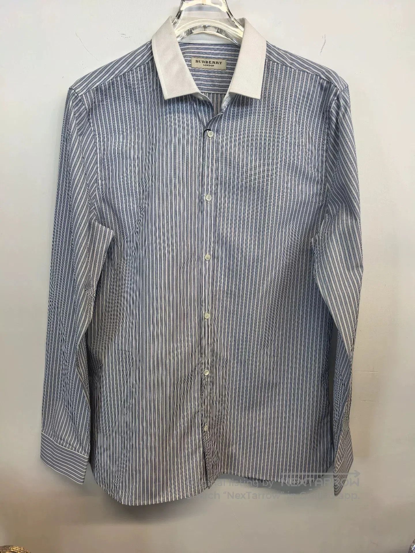 Burberry Burberry Men's Long Sleeve Striped Shirt. Size US M / EU 48-50 / 2 - 1 Thumbnail