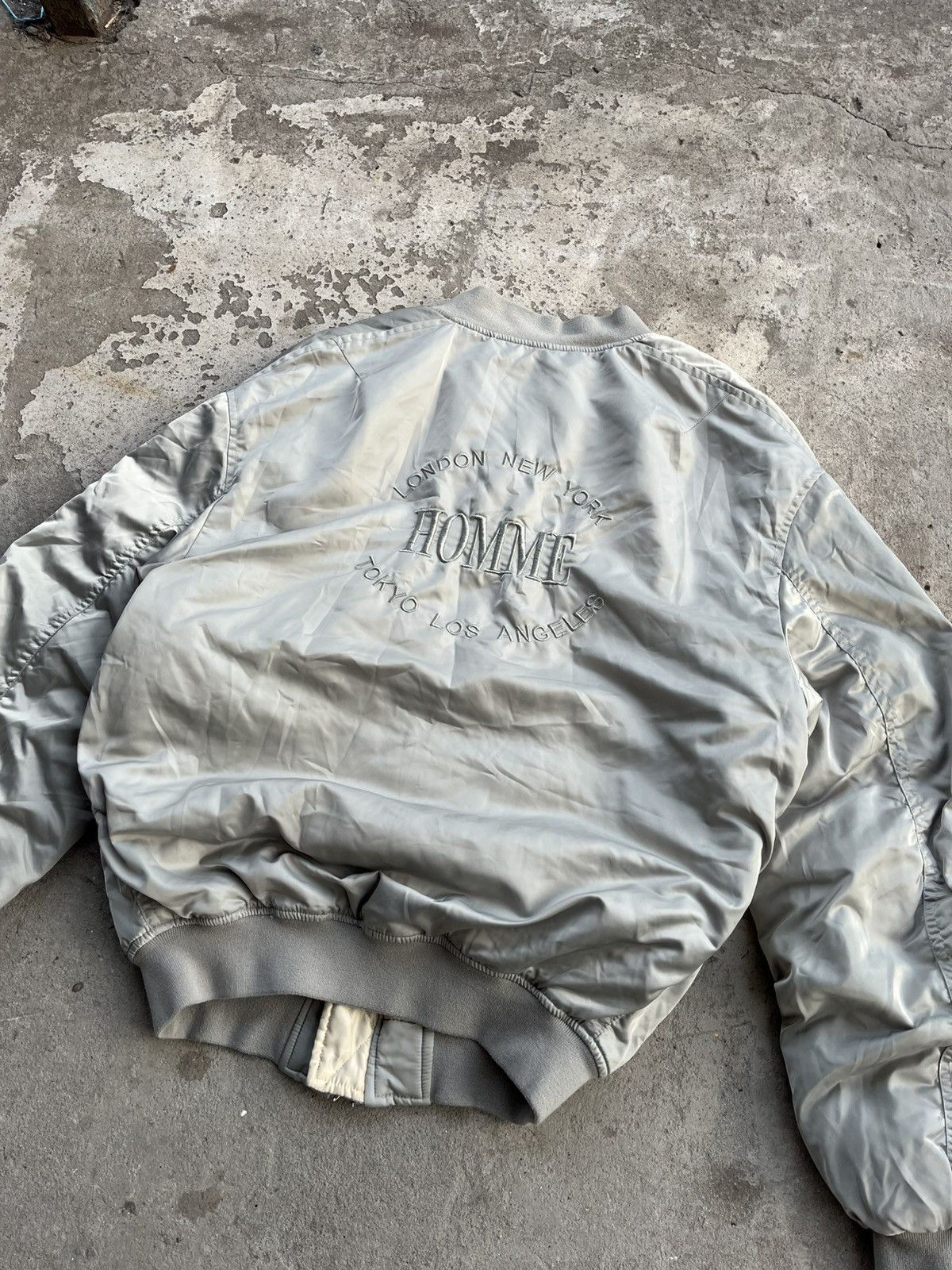 Hysteric Glamour × Issey Miyake × Le Grande Bleu (L.G.B.) 90s Balenciaga Style Vintage Boxy Baggy Oversized MA1 Bomber Size US M / EU 48-50 / 2 - 3 Thumbnail