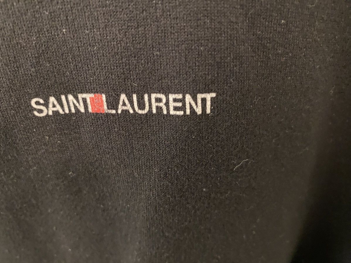Saint Laurent Paris Saint Laurent Paris Cracked Box Logo Hoodie Size US L / EU 52-54 / 3 - 2 Thumbnail