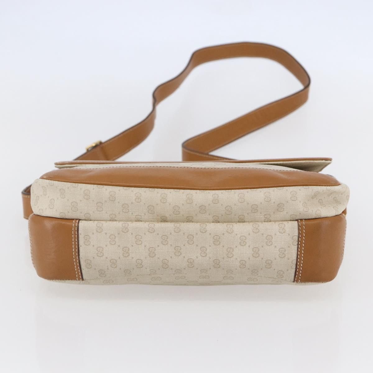 Gucci GUCCI Micro GG Canvas Shoulder Bag Pvc Leather White Size ONE SIZE - 9 Thumbnail