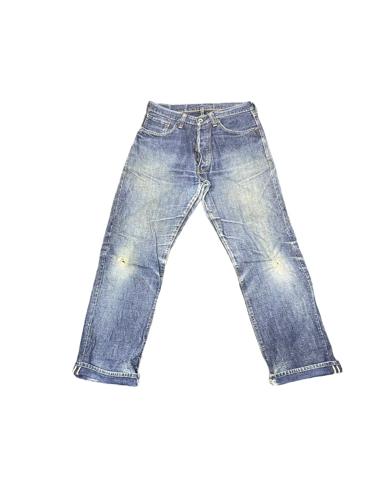 Sugar Cane Vintage Sugarcane Okinawa Selvedge Distresed Denim Size US 32 / EU 48 - 1 Thumbnail