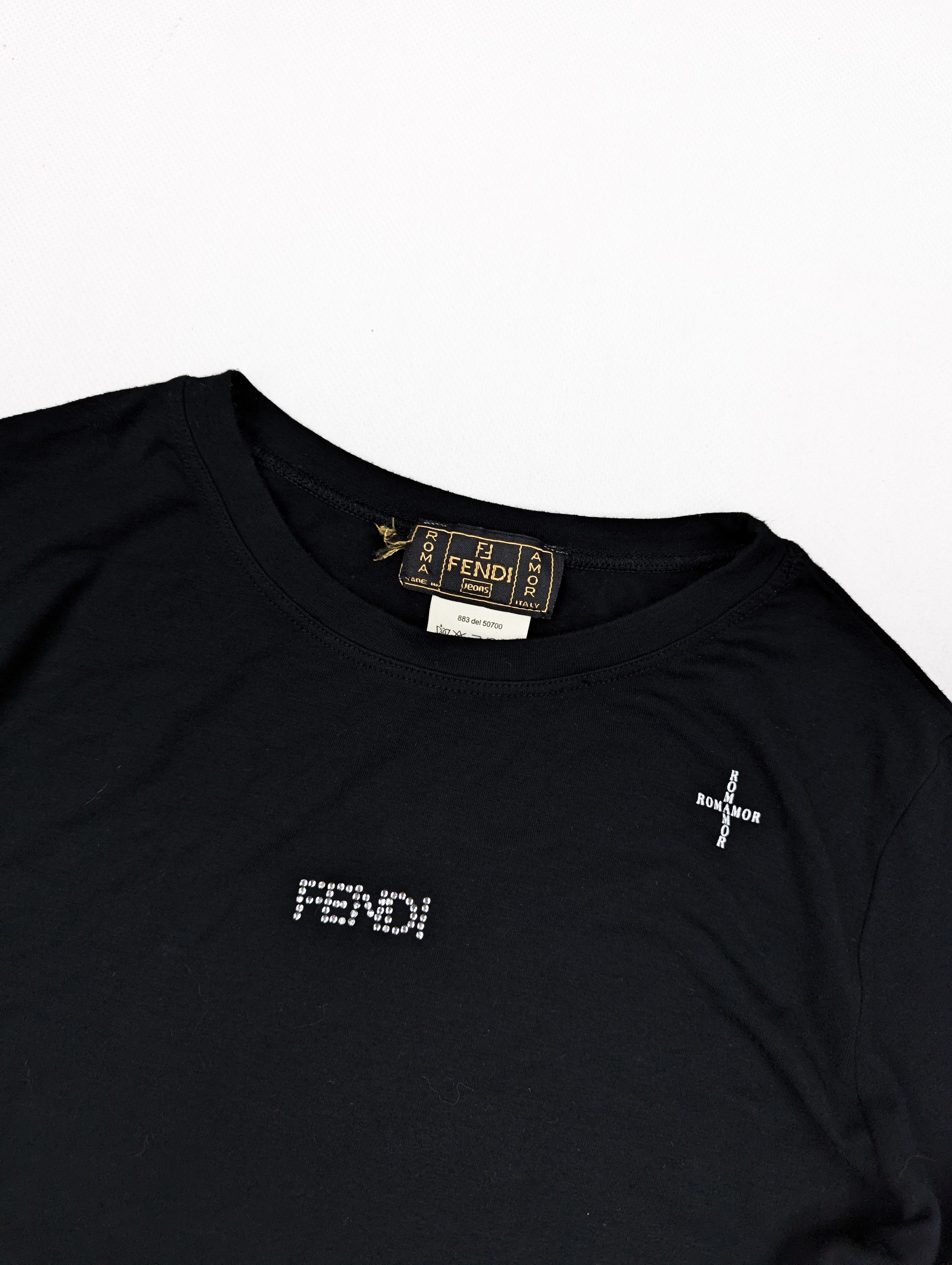 Fendi Fendi black logo longsleeve S Size S / US 4 / IT 40 - 3 Thumbnail