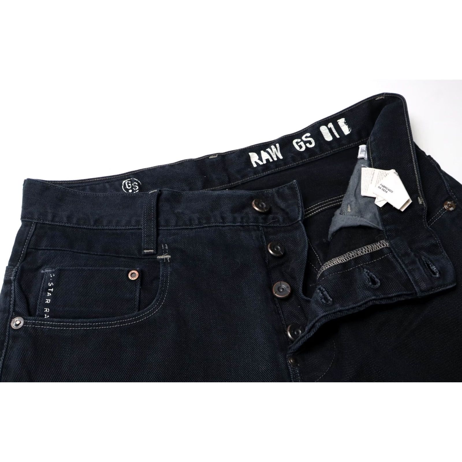 G-Star G-STAR New Radar Slim Jeans Men's W32/L32 Black Denim Button Fly Pocket Jeans Size US 32 / EU 48 - 5 Thumbnail