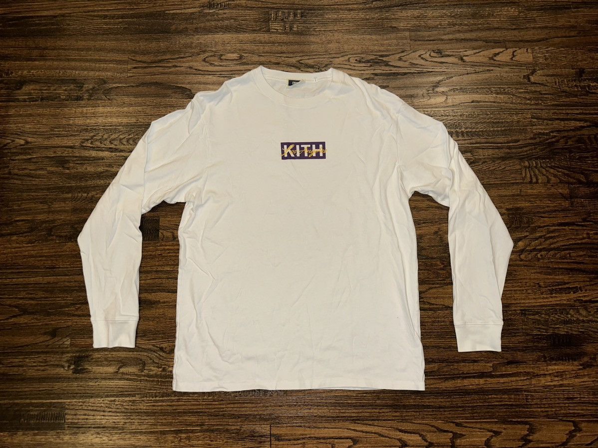 M KITH Los Angeles box Long Sleeve Tee