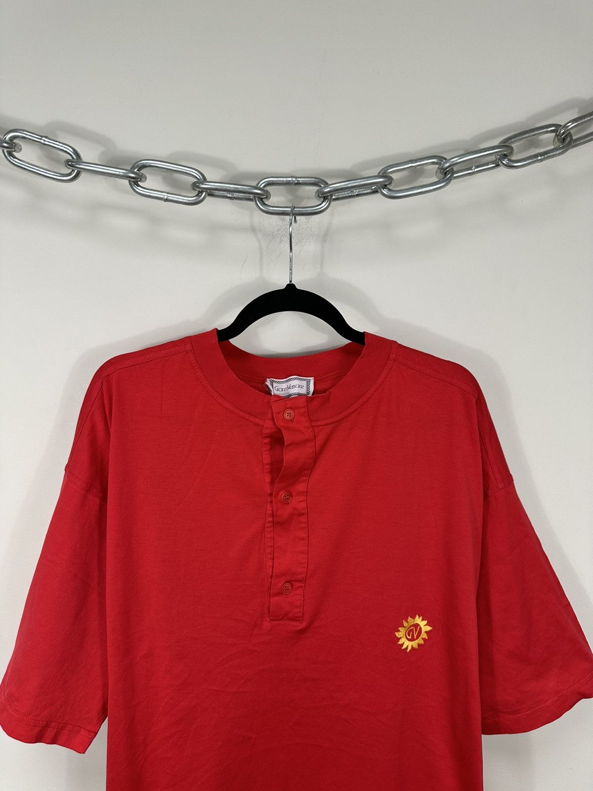 Versace Vintage Gianni Versace Buttons Rare Logo Luxury Tee Size US XL / EU 56 / 4 - 2 Thumbnail