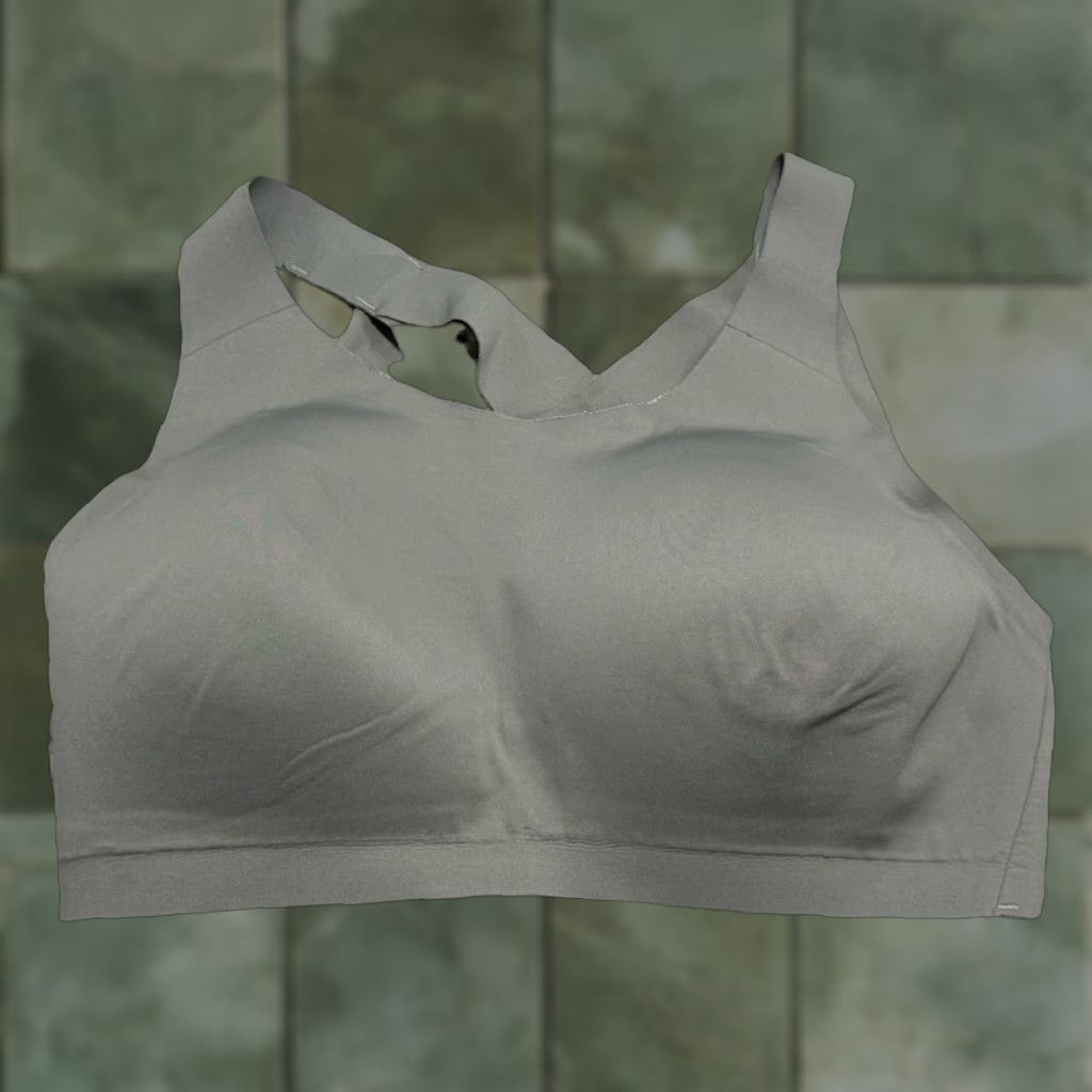 Lululemon LULULEMON Enlite Sports Bra 34E Gray/Green High Support Wireless Crossback Women's Size ONE SIZE - 1 Thumbnail