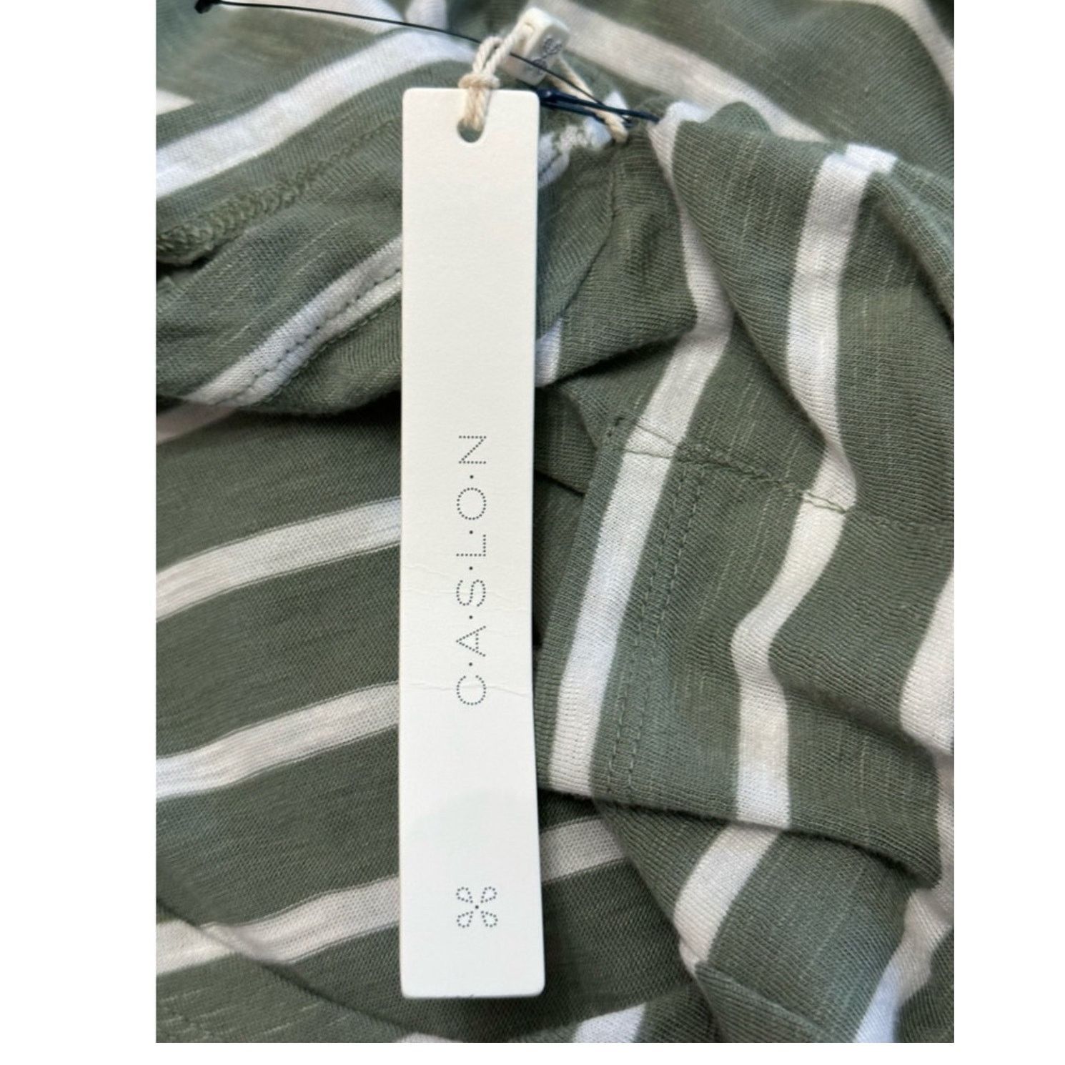 Other Caslon T-Shirt Crew Neck Striped Green White Women's S NWT Size S / US 4 / IT 40 - 7 Thumbnail