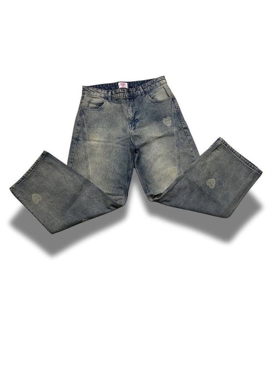 Designer LoveArth Denim Baggy Jeans Blue Size US 32 / EU 48 - 2 Thumbnail