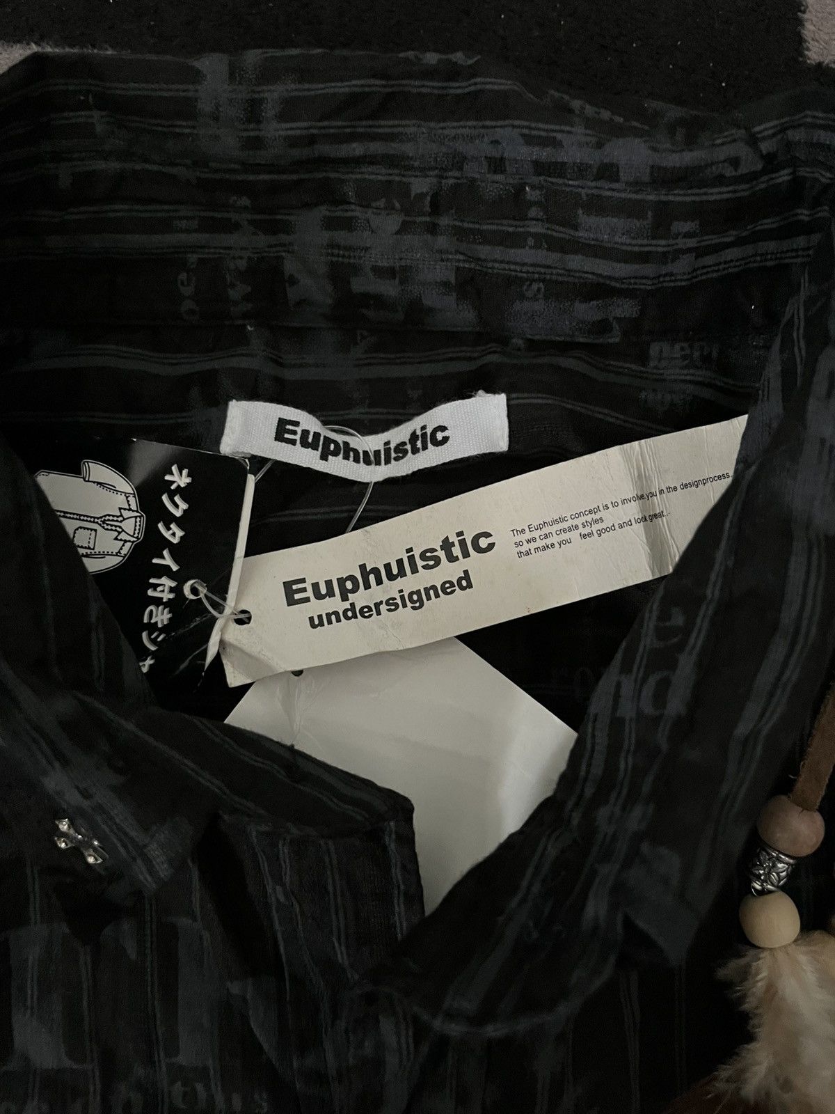 14th Addiction 2000s Euphuistic undersigned smoke poem button shirt Size US L / EU 52-54 / 3 - 6 Thumbnail
