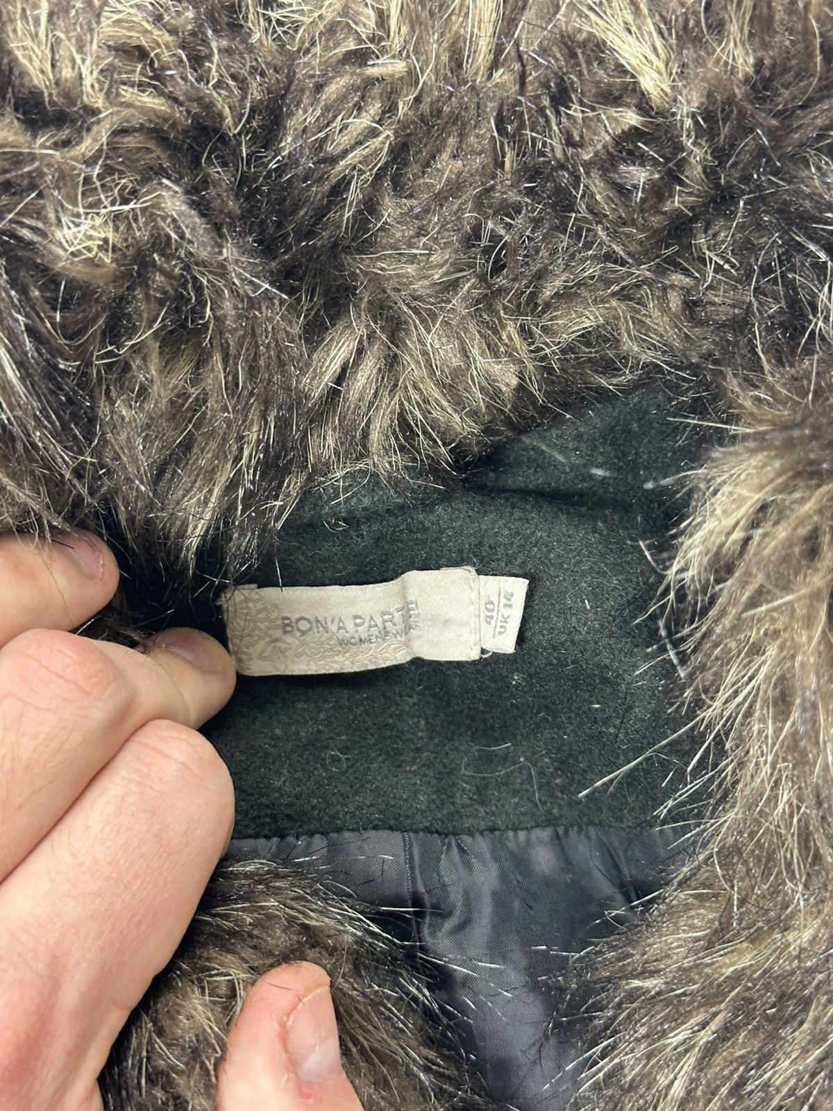 Japanese Brand Women's Faux Fur Button Cropped Jacket Deep Green Size M / US 6-8 / IT 42-44 - 6 Thumbnail