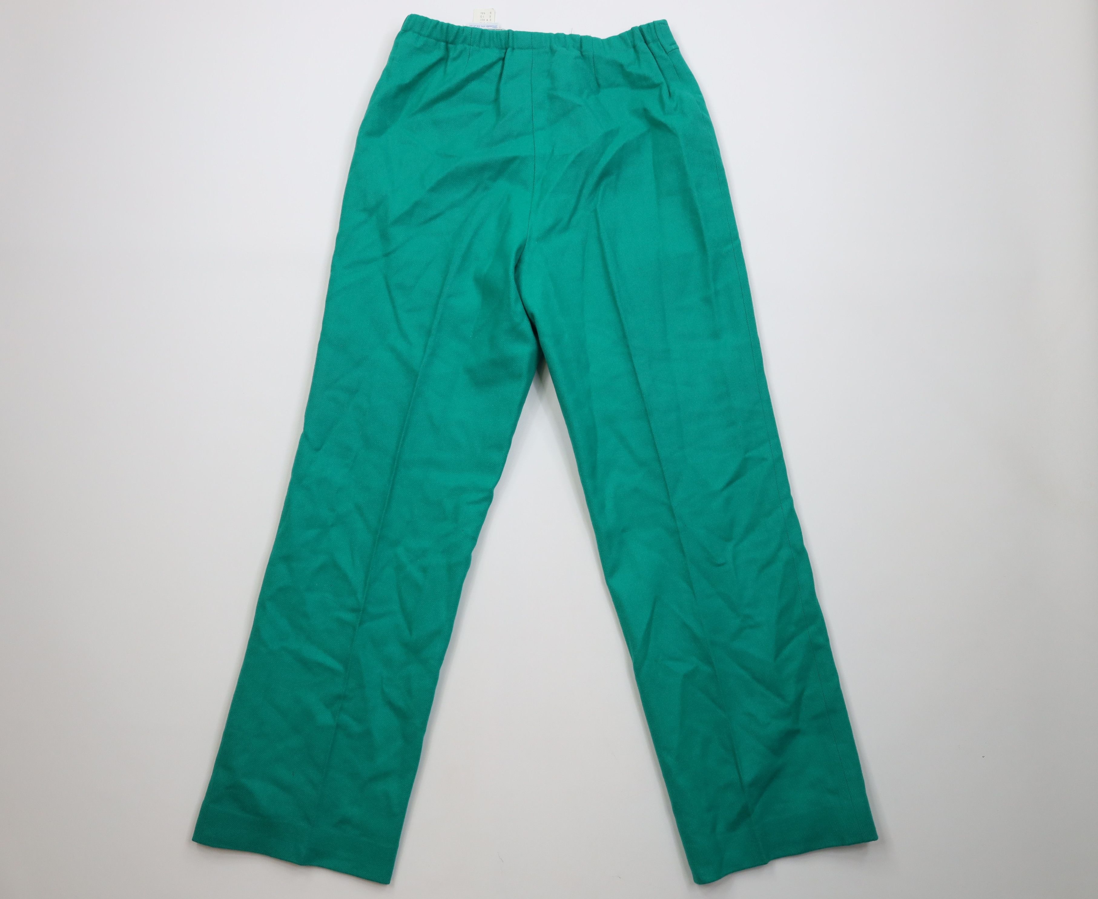Vintage Vintage 70s Streetwear Flared Wide Leg Chino Pants Teal USA Size 32" / US 10 / IT 46 - 12 Thumbnail