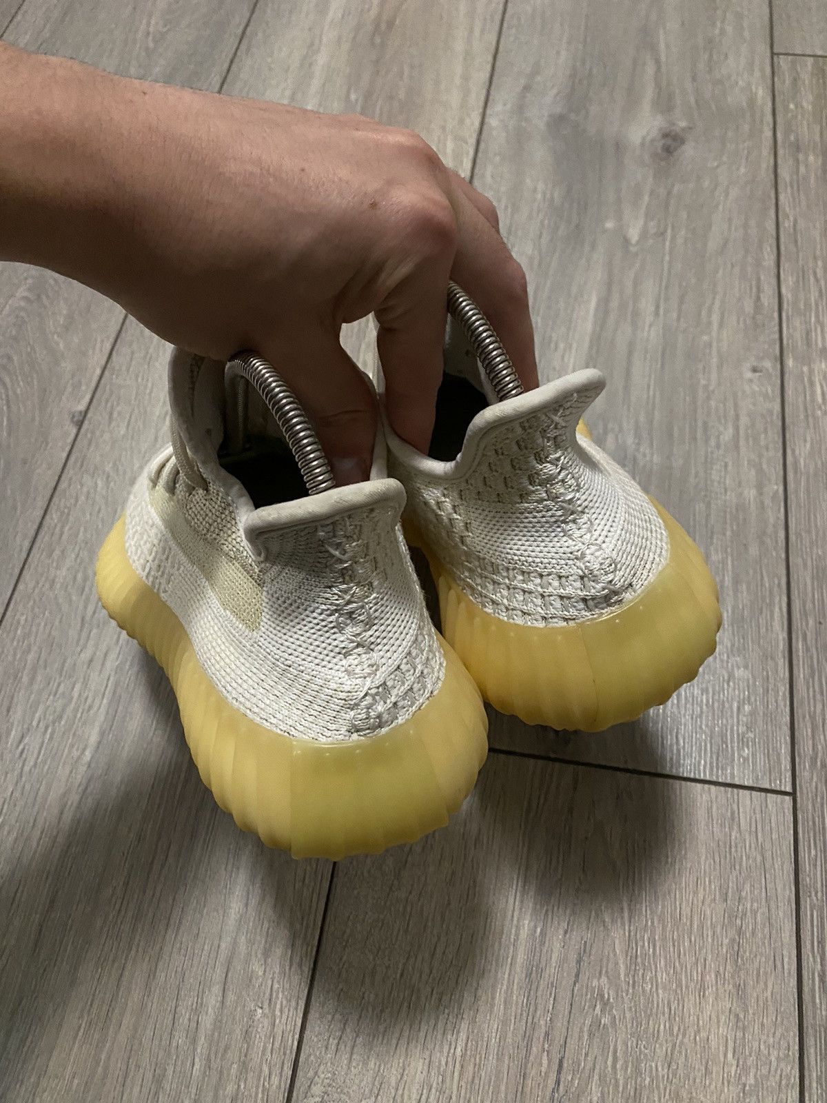 Adidas × Kanye West Adidas Yeezy Boost 350 V2 Natural Reflective White Y2K Boost Size US 6 / EU 39 - 8 Thumbnail