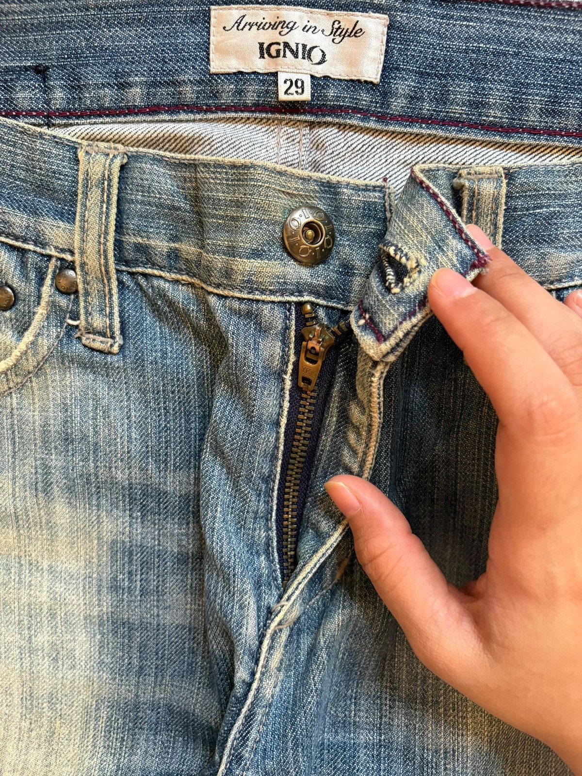 Japanese Brand × Yasuyuki Ishii Vintage Japanese Brand Mud Wash Distressed Flare Jeans Size US 29 - 3 Thumbnail