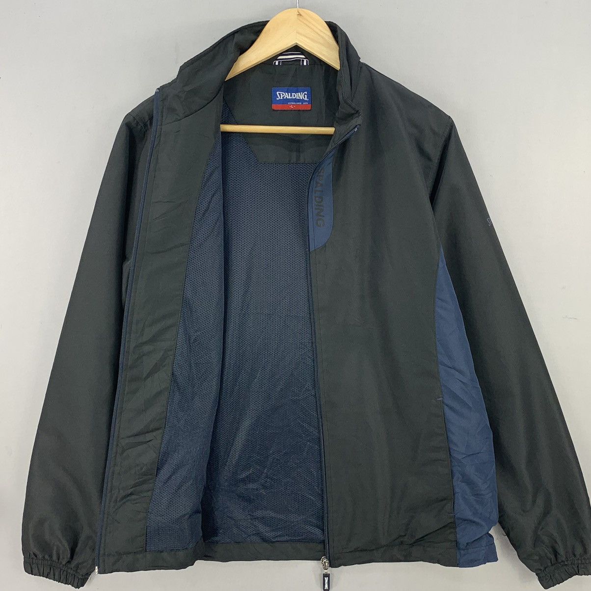 Spalding Vintage Spalding Zipper Windbreaker Jacket Size US L / EU 52-54 / 3 - 8 Thumbnail