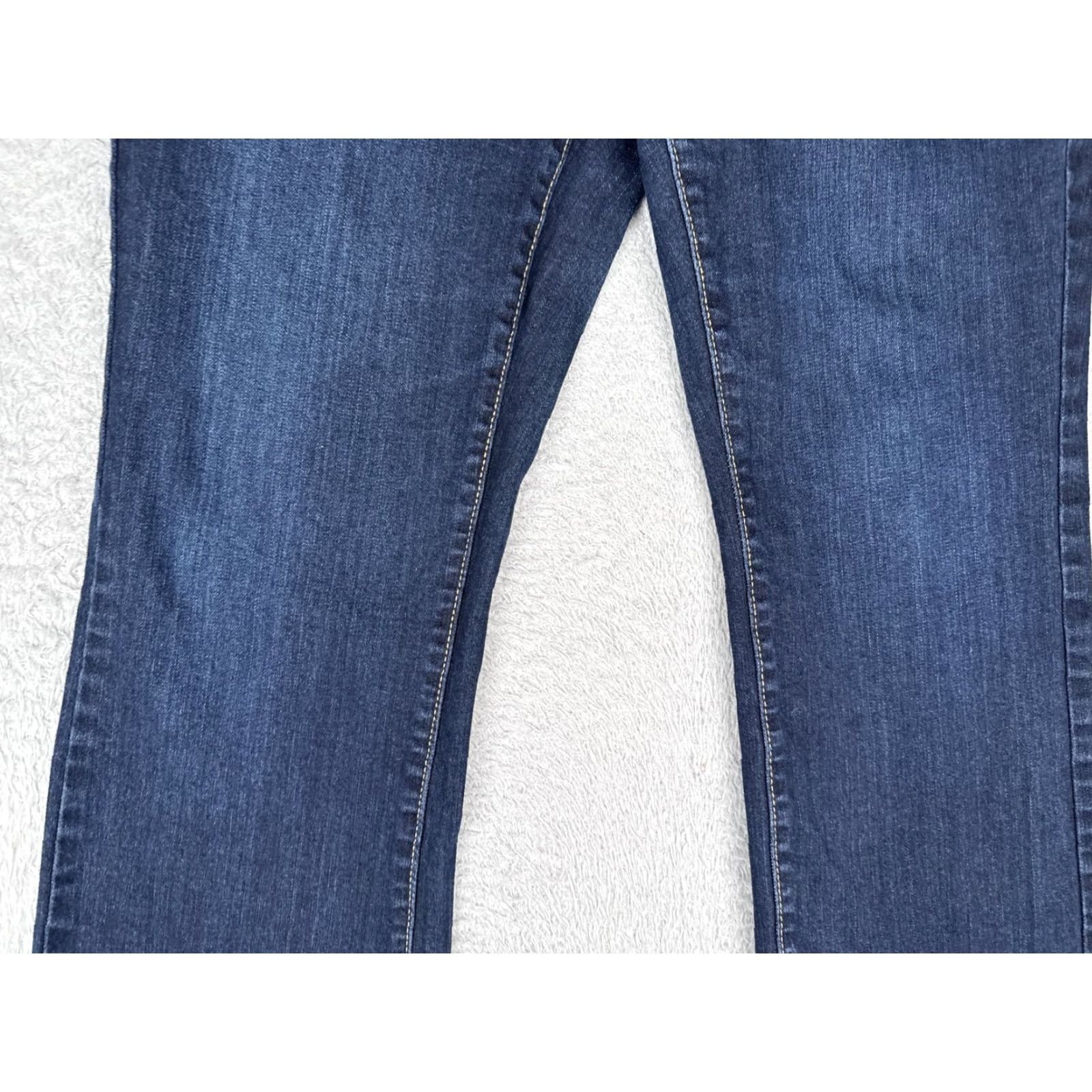 Mossimo Mossimo Jeans Womens 14R Dark Wash Blue Mid Rise Bootcut Denim Stretch 34x31 Size 36" / US 14 / IT 50 - 3 Thumbnail