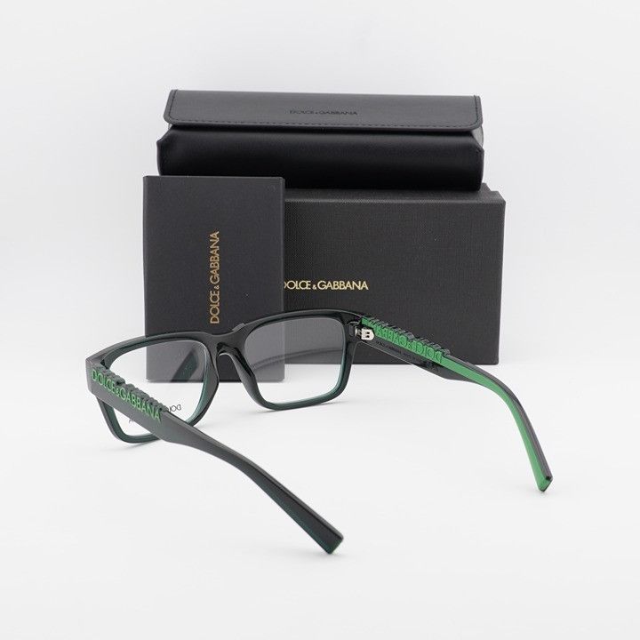 Dolce & Gabbana Dolce & Gabbana DG5112 3008 Eyeglasses Green 53mm Rectangle Size ONE SIZE - 10 Thumbnail