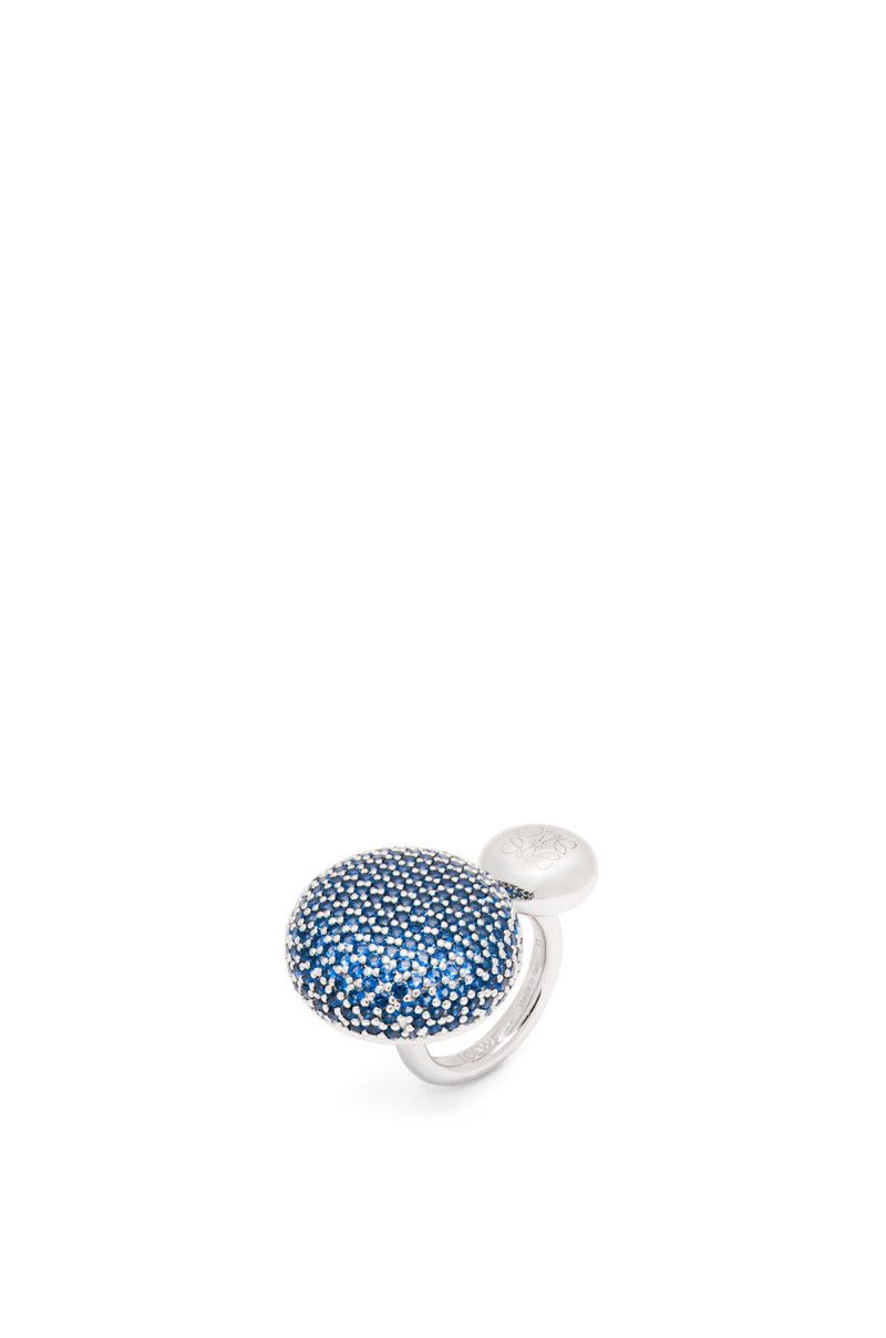 Loewe o1in1g0526 Size: OS / Anagram Ring Sterling Silver Crystals Size ONE SIZE - 2 Thumbnail
