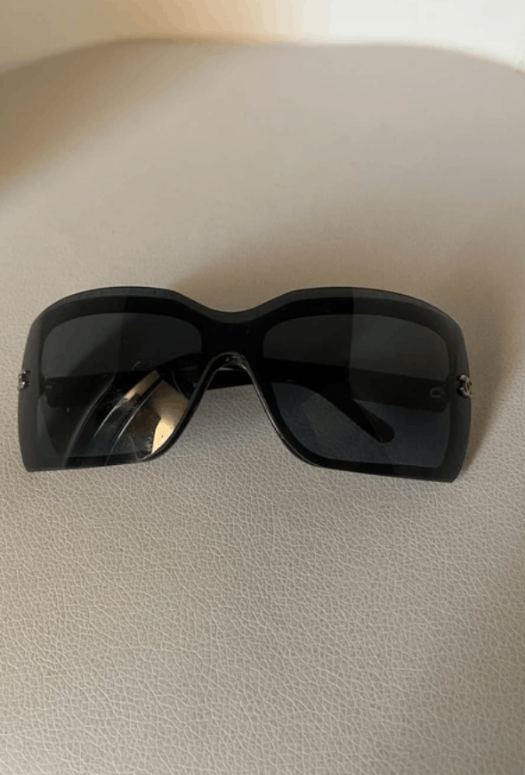 Chanel CHANEL Sunglasses 5065 Rimless Rhinestone 4017 Shields Size ONE SIZE - 3 Thumbnail