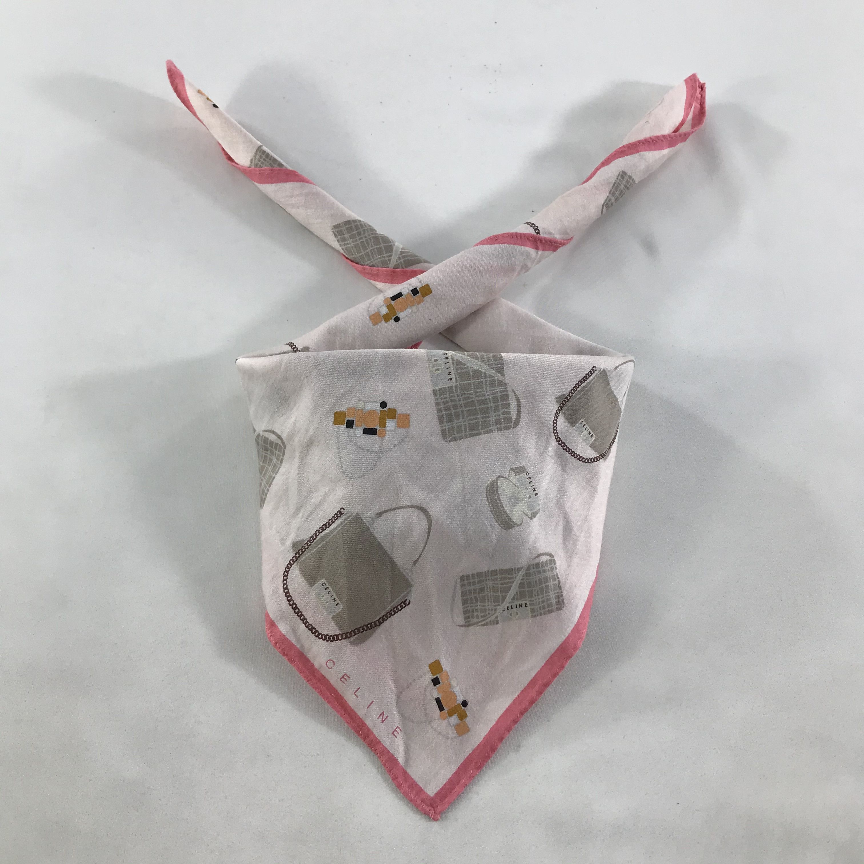 Celine × Vintage Celine Bandana / Handkerchief / Neckerchief - S1713 Size ONE SIZE - 4 Thumbnail