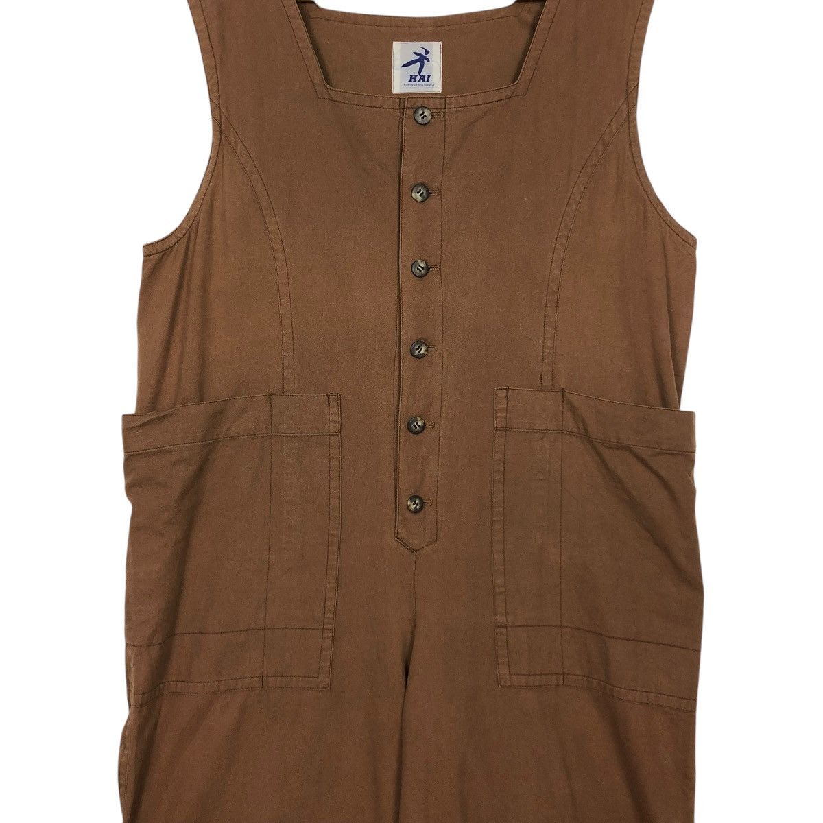 Issey Miyake 🔥VINTAGE COVERALL WORKER SLEEVELESS HAI SPORTING GEAR Size US 42 / EU 58 - 8 Thumbnail