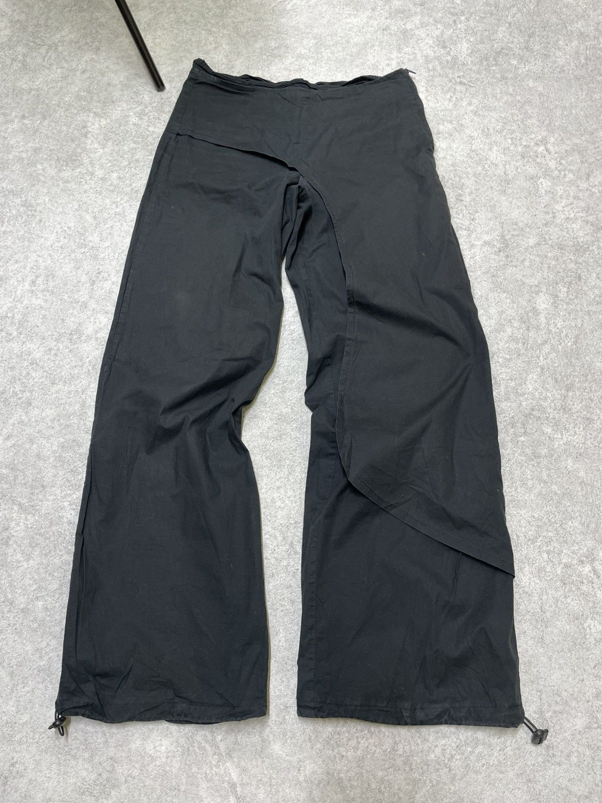 If Six Was Nine × Japanese Brand × Le Grande Bleu (L.G.B.) Y's LGB Y2K Asymmetric Wide-Leg Pants With Adjustable Hem Size US 32 / EU 48 - 1 Thumbnail