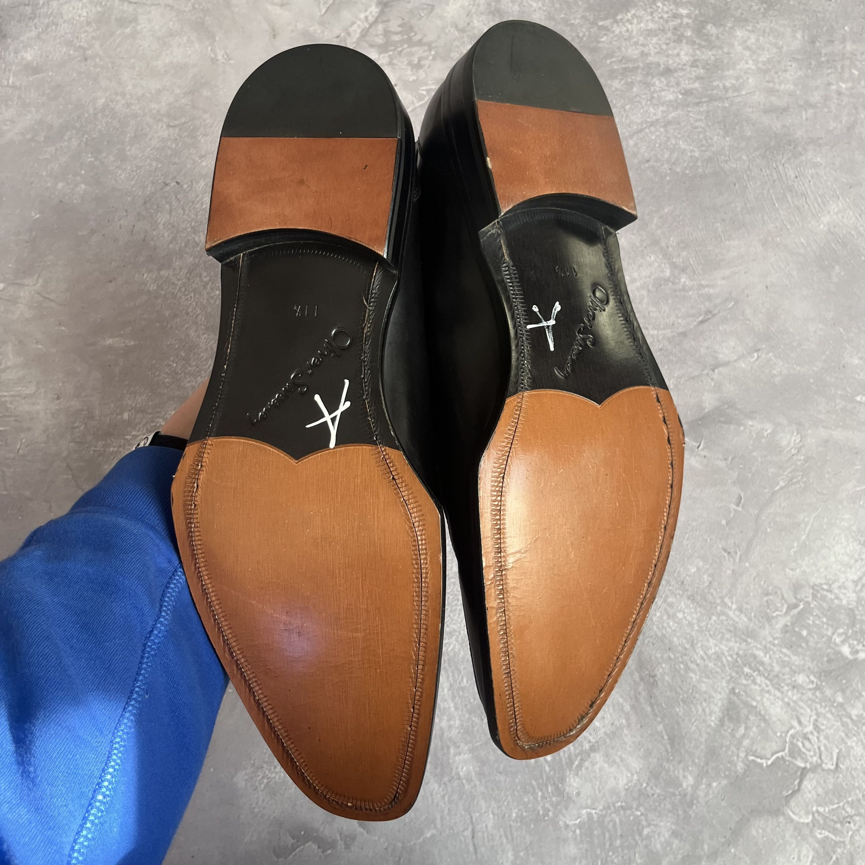 Oliver Sweeney Oliver Sweeney Stella Tan Black Leather Slip On Shoes Mens Size US 12.5 / EU 45-46 - 9 Thumbnail