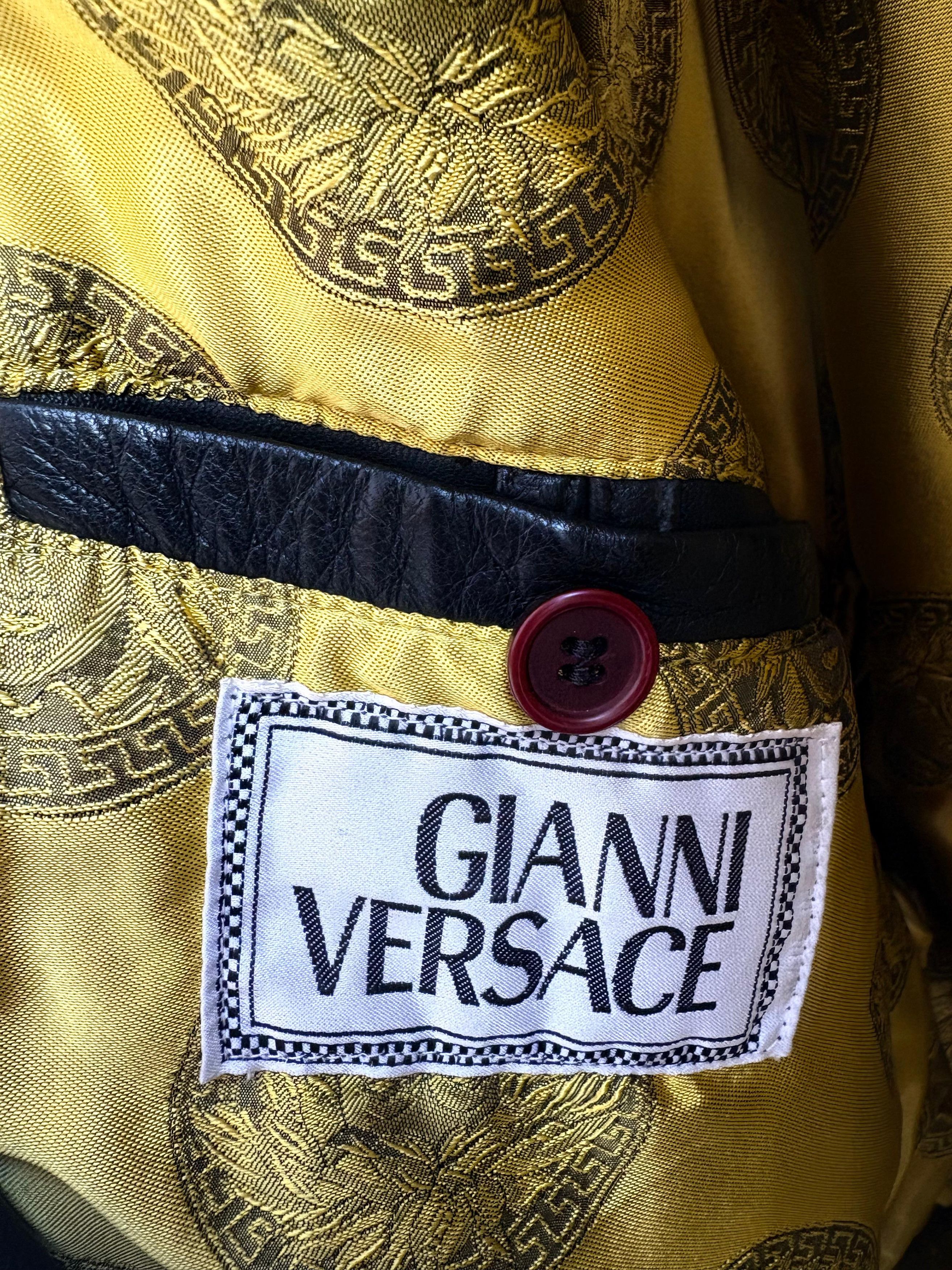 Versace Gianni Versace leather jacket Size US M / EU 48-50 / 2 - 17 Thumbnail