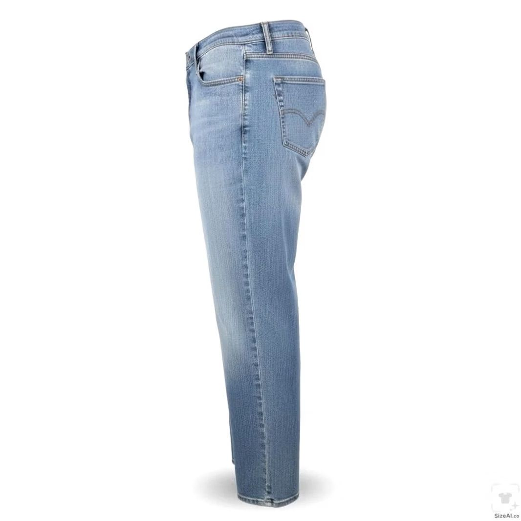 Levi's Levi's 541 Jeans Mens 44x30 Blue Light Wash Zip Fly Tapered Athletic Denim Logo 5-Pocket Size US 44 / EU 60 - 3 Thumbnail