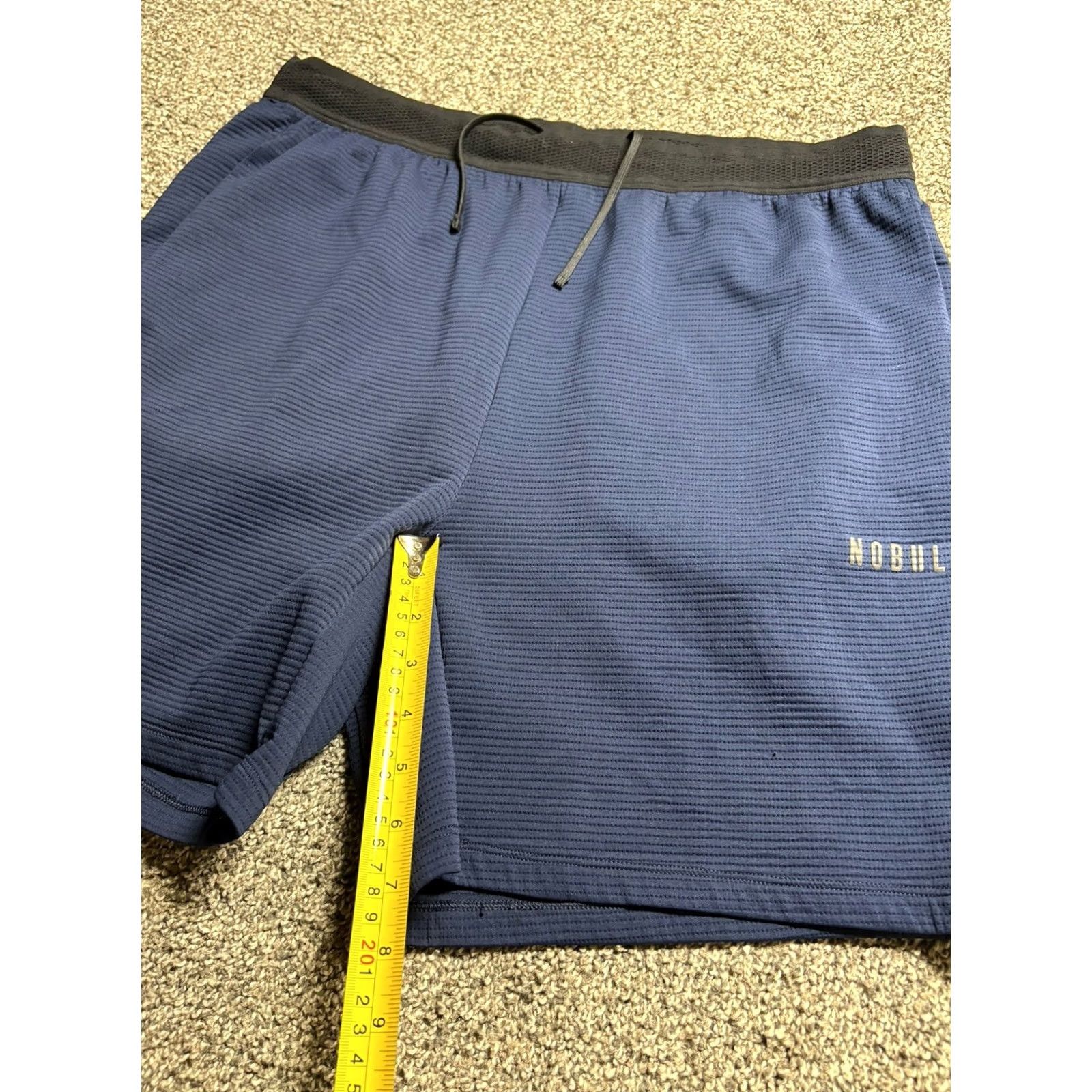 Vintage NOBULL Shorts Mens XL Blue Athletic Training Gym Stretch 7” Unlined Size US 36 / EU 52 - 5 Thumbnail