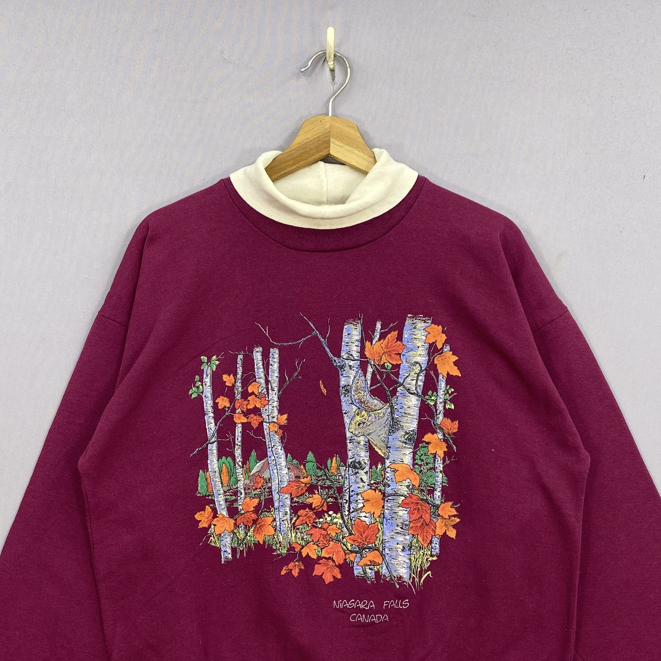 Vintage Vintage 90s Niagara Falls Canada Sweater Mock Neck Jumper Size US M / EU 48-50 / 2 - 3 Thumbnail