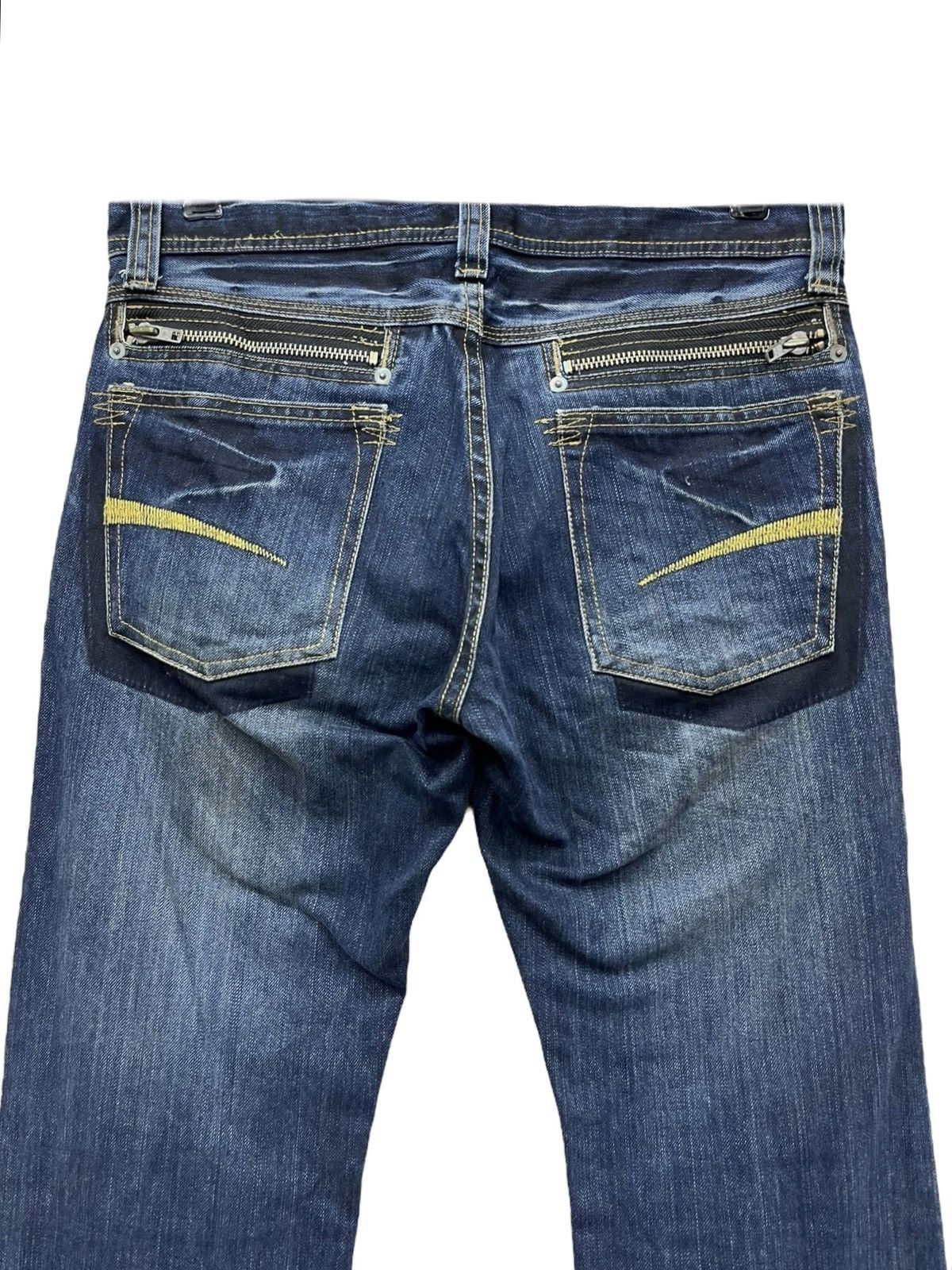 Pro Edge FYE🔥Vintage SUPER FLARE Punk Zipper Pocket Grunge Heel Bite Size US 30 / EU 46 - 6 Thumbnail