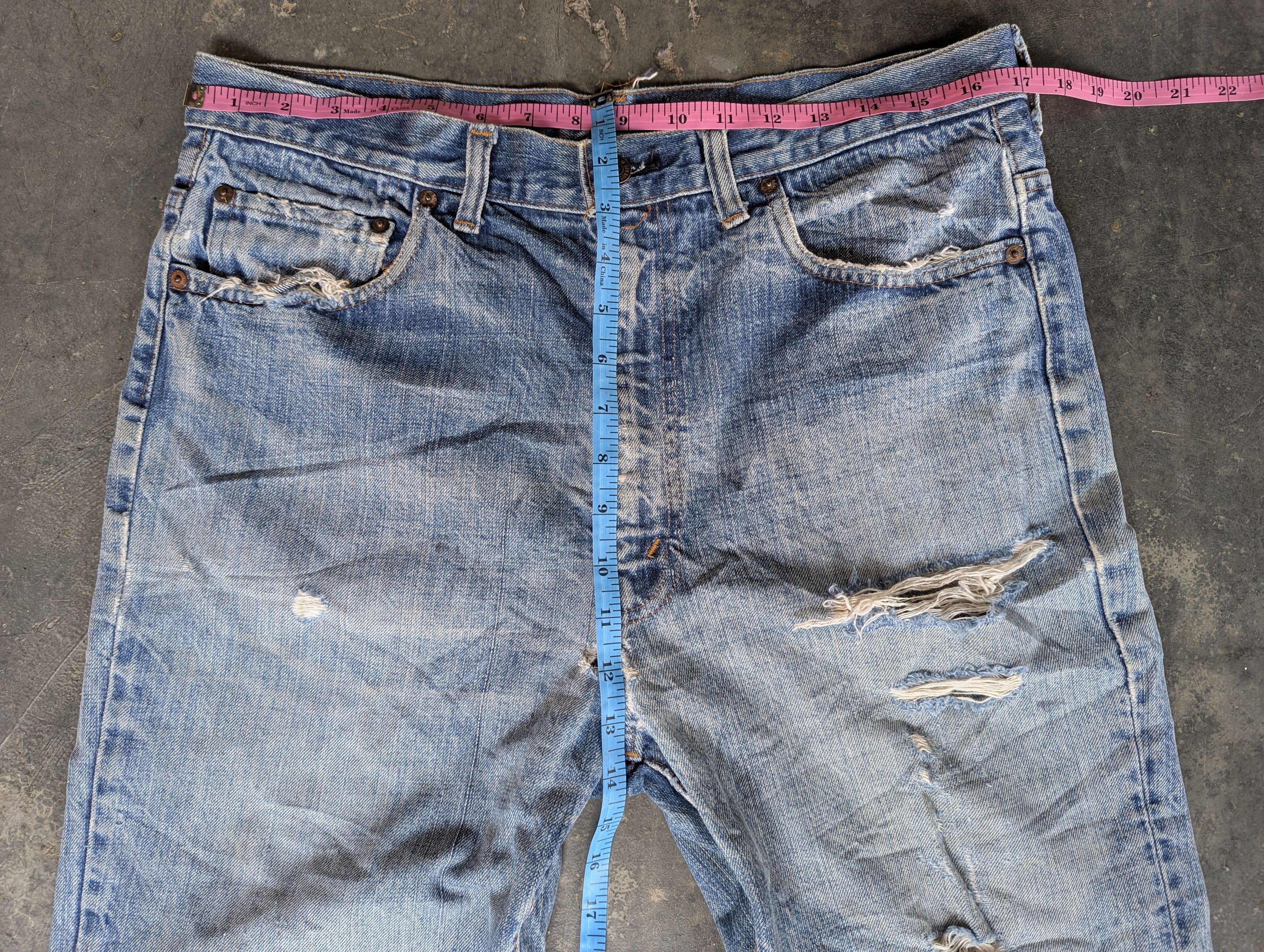 Levi's DISTRESSED 70/80s LEVIS 517 ZIP TALON 42 BUTTON NO 2 RED TAB Size US 34 / EU 50 - 5 Thumbnail
