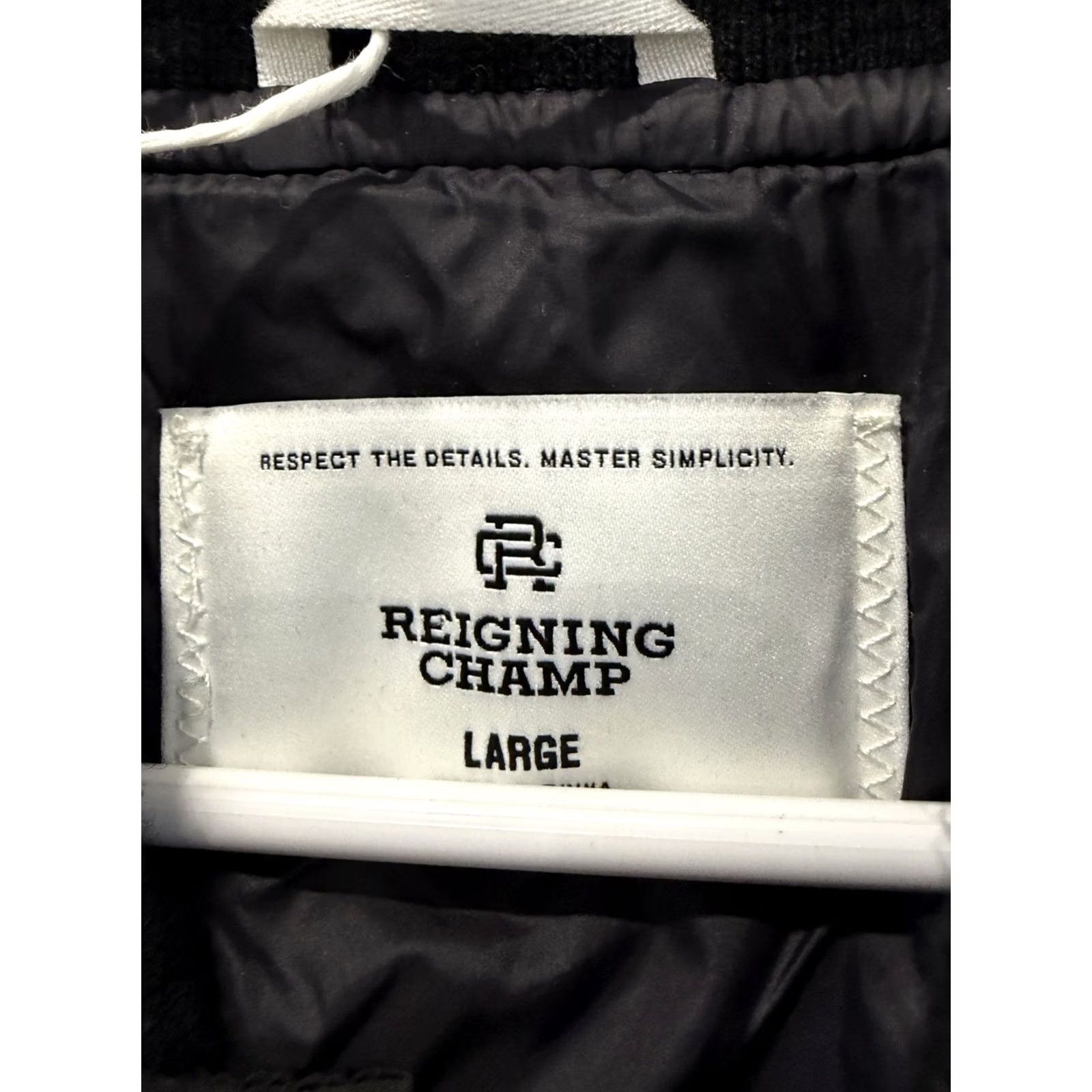 Reigning Champ Reigning Champ Black Satin Bomber Jacket Men’s Large Size US L / EU 52-54 / 3 - 4 Thumbnail