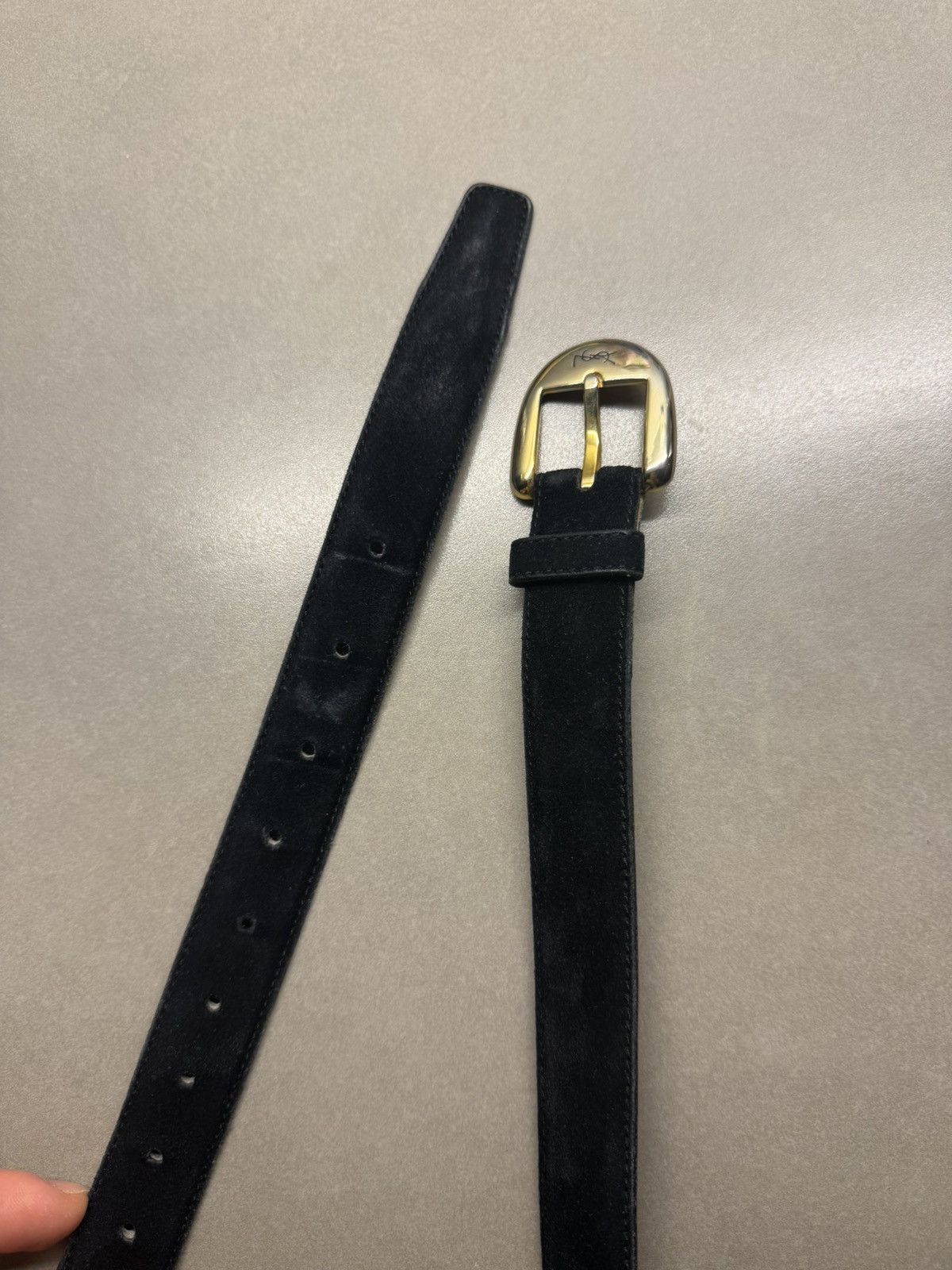 Yves Saint Laurent Yves Saint Laurent Suede Belt Size ONE SIZE - 4 Thumbnail