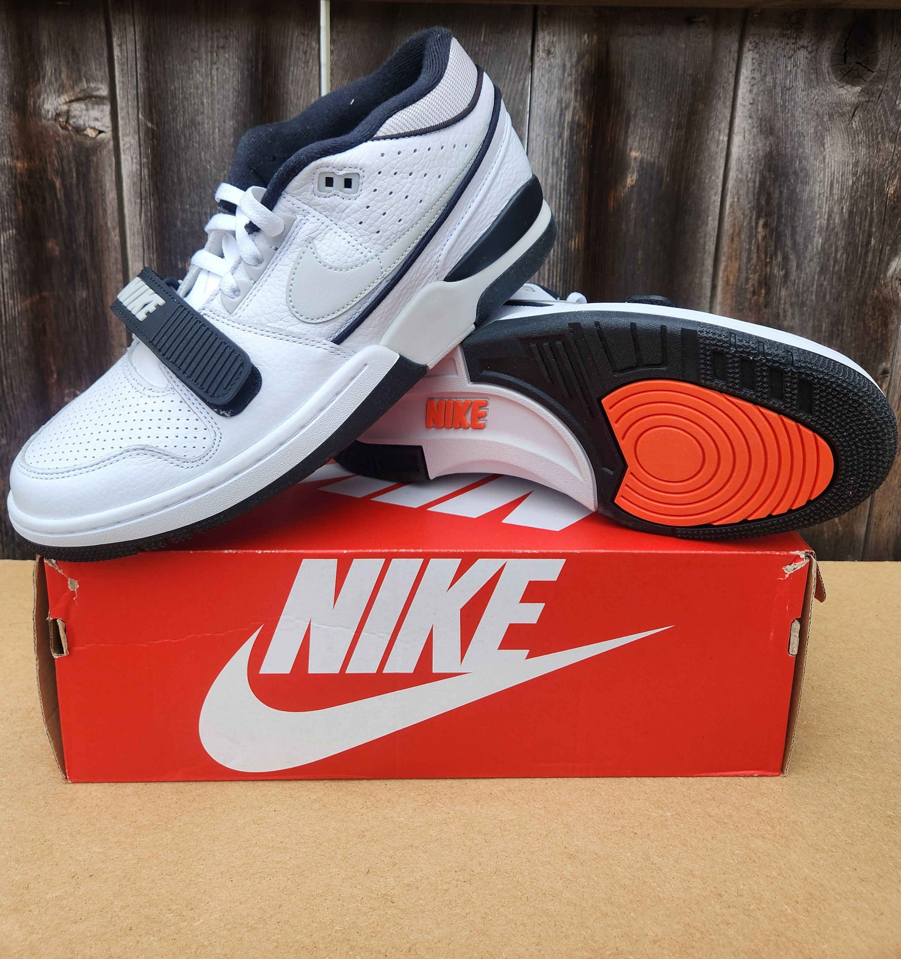 Nike Size 11 - Nike Air Alpha Force 88 White Black Tech Grey Size US 11 / EU 44 - 1 Thumbnail