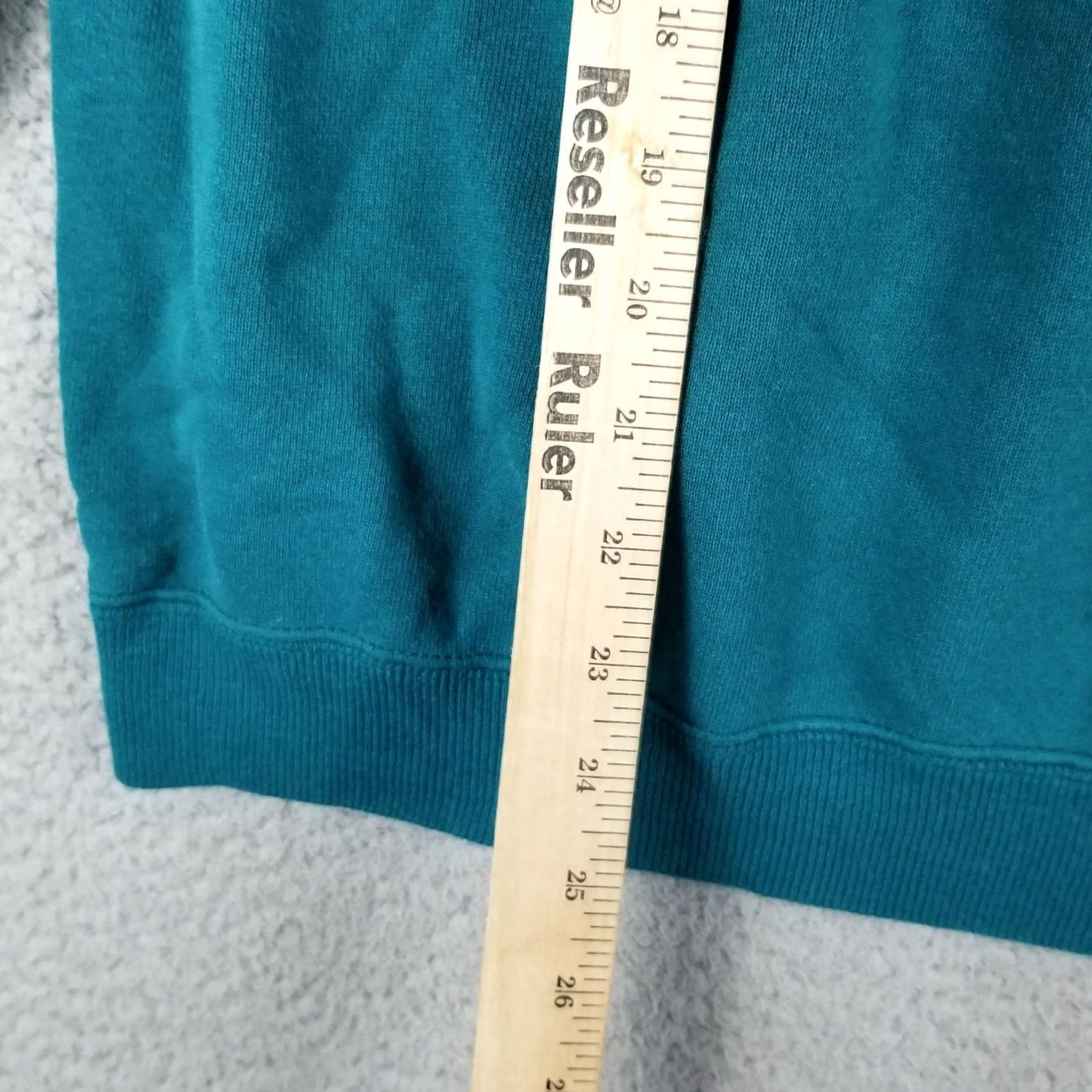 Hanes VINTAGE Hanes Sweatshirt Crewneck Sweatshirt Men L Teal 90s Hip Hop Grunge Streetwear Pullover" Size US L / EU 52-54 / 3 - 4 Thumbnail