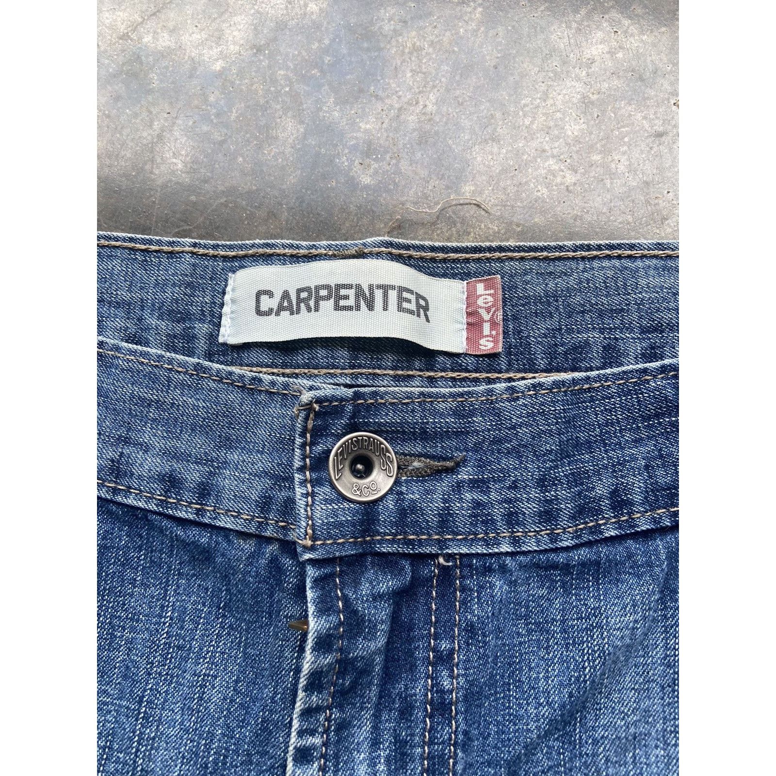 Levi's Crazy Vintage Baggy Y2K Levis Carpenter Jorts Size 38 Size US 38 / EU 54 - 4 Thumbnail