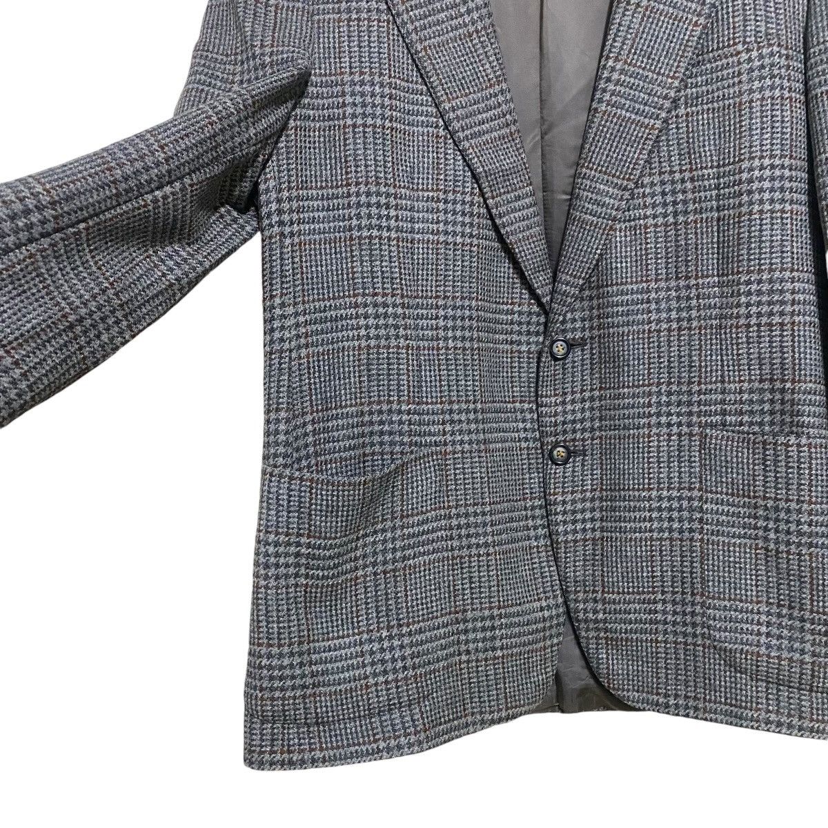 Celine Vintage Celine Houndstooth Checked Wool Blazer Jacket Size US L / EU 52-54 / 3 - 8 Thumbnail