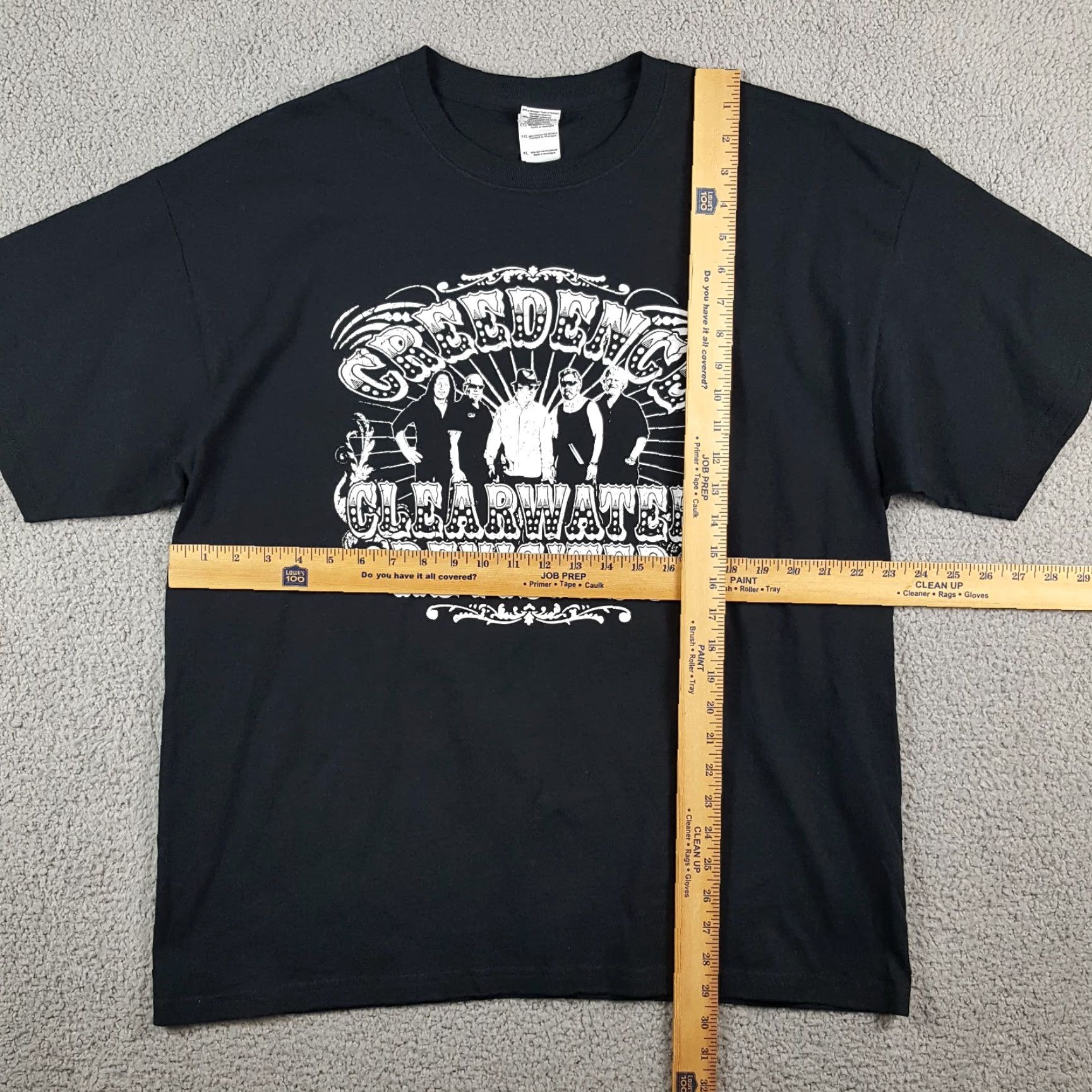 Gildan VINTAGE Gildan Creedence Clearwater Revisited Revival Concert T-Shirt Men's XL Black 90s Y2K Rock Retro Size US XL / EU 56 / 4 - 6 Thumbnail
