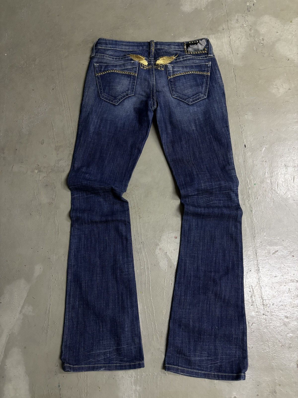 Robins Jeans 🔥Vtg ROBIN’S JEANS Gemstone Studded Flare Jeans Made In USA Size US 34 / EU 50 - 1 Thumbnail
