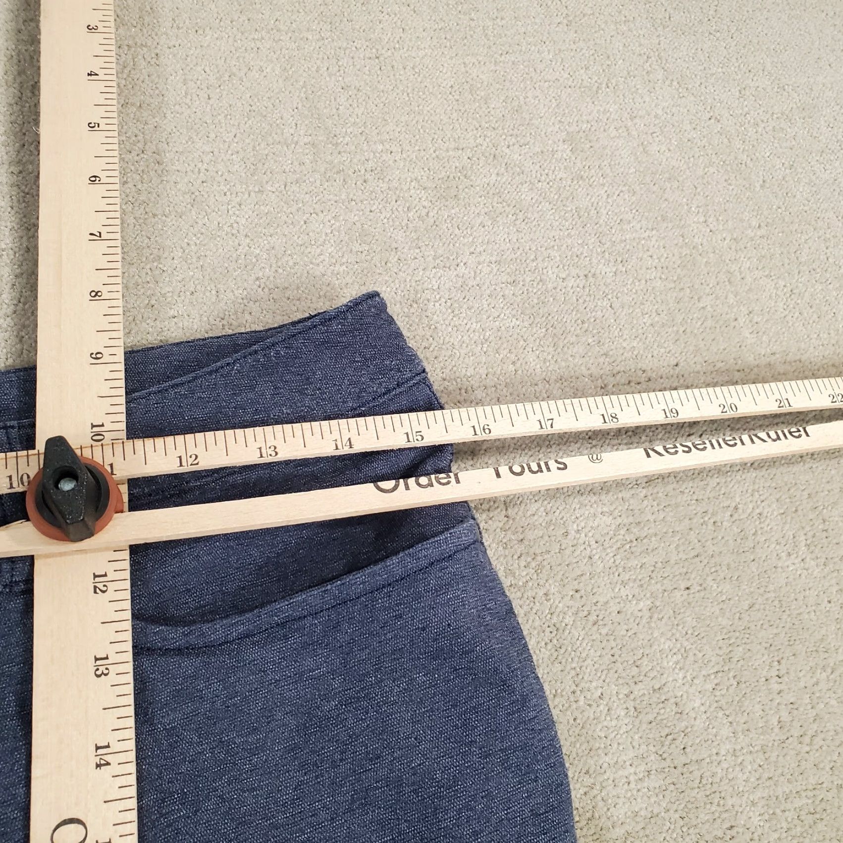 Lululemon Lululemon ABC Pant Skinny Tech Mens 30x31 Blue Heather Flat Front Logo Pants Chino Vintage No Size US 30 / EU 46 - 3 Thumbnail
