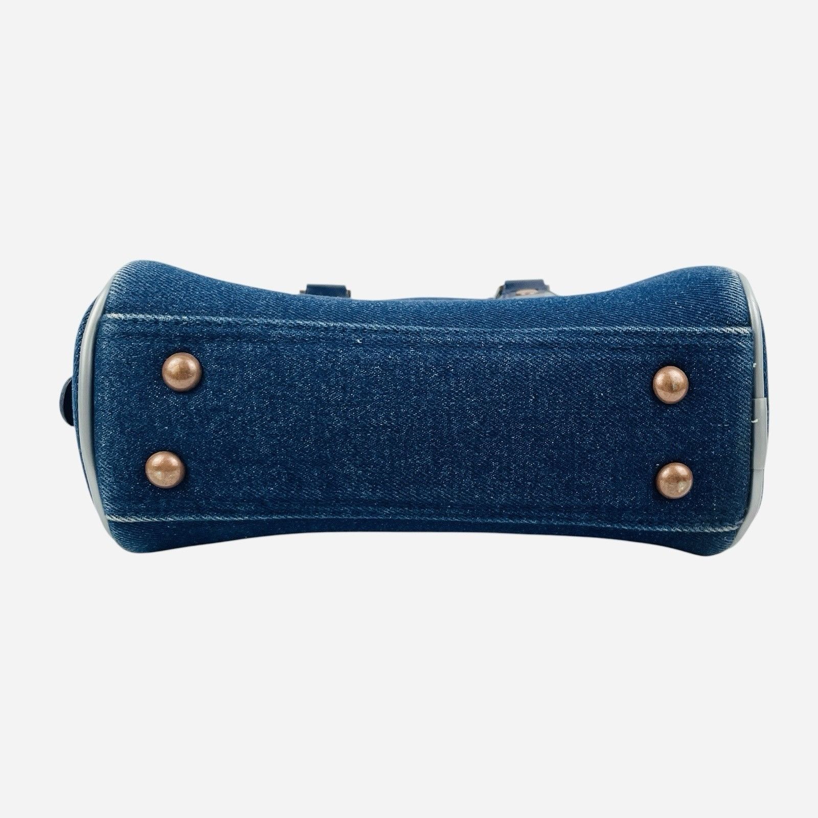 Von Dutch RARE Vintage 2000s Von Dutch Denim Mini Bowling Bag Purse Size ONE SIZE - 7 Thumbnail
