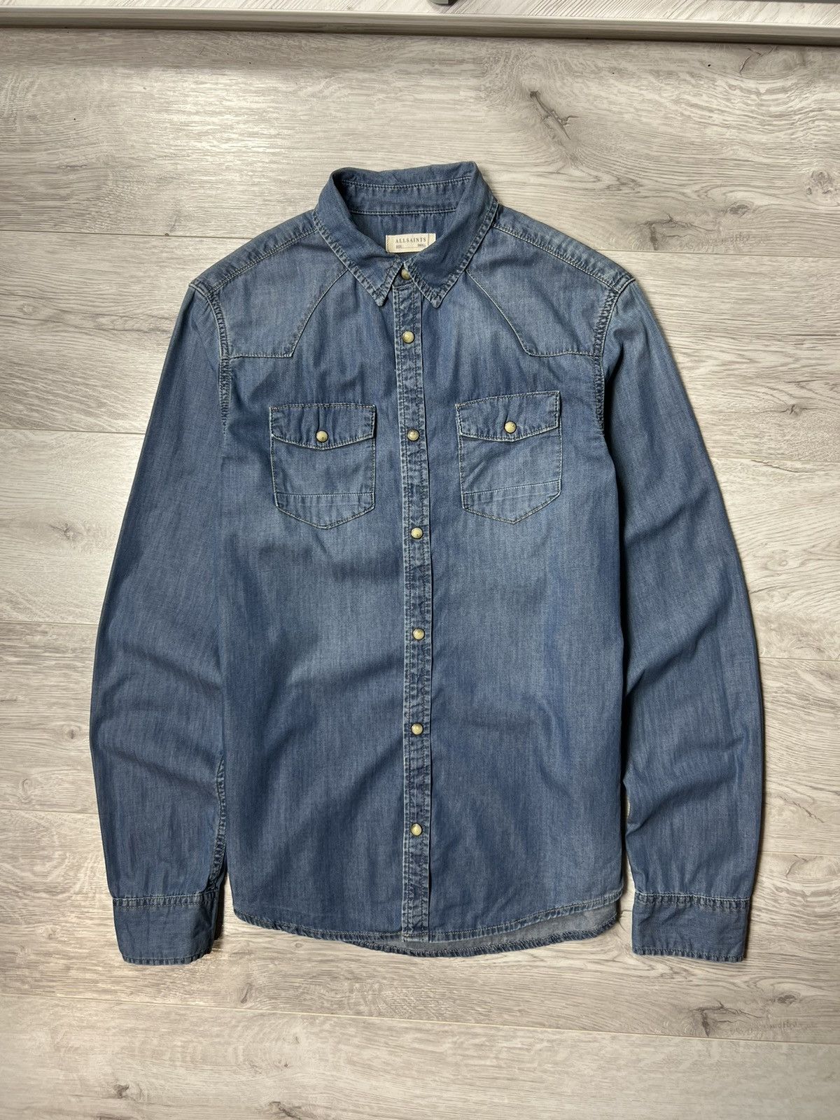 Allsaints Rare Allsaints Thirst Long Sleeve Shirt Button Up Size US S / EU 44-46 / 1 - 1 Thumbnail
