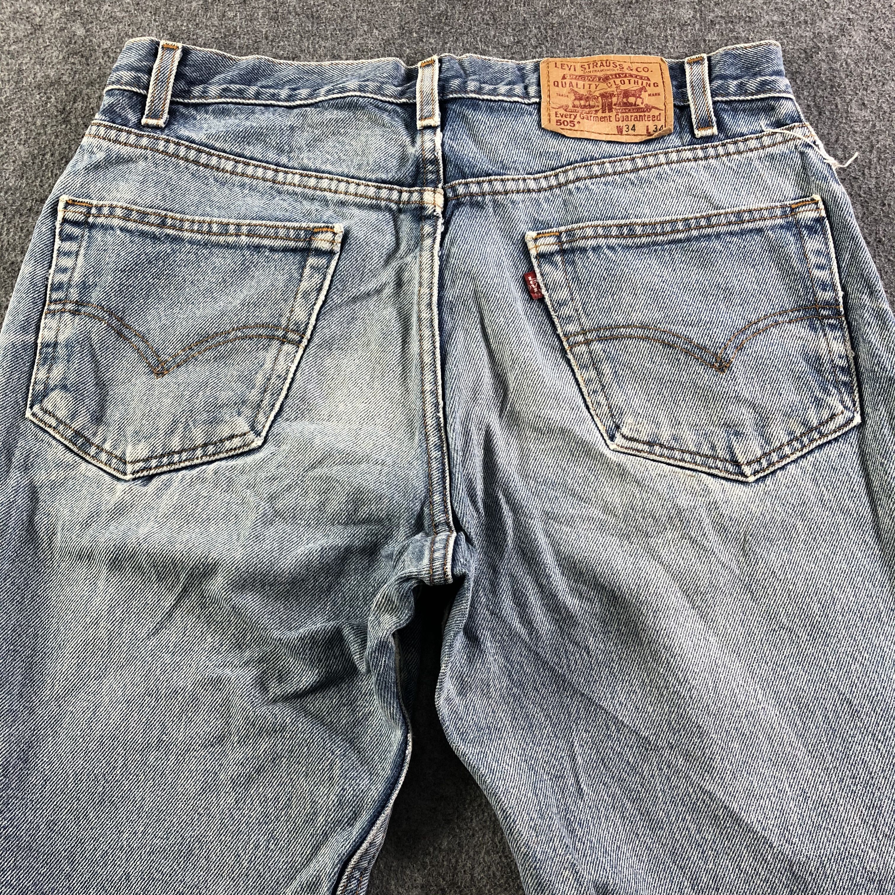 Levi's 90s Vintage Levis 505 Jeans-J3275 Size US 34 / EU 50 - 4 Thumbnail