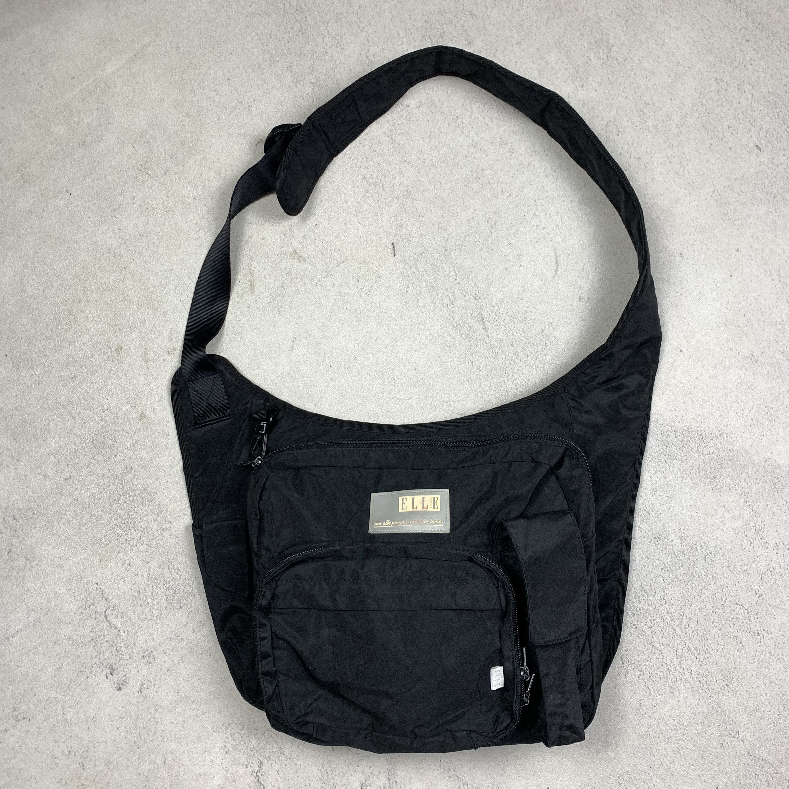 Vintage Elle Nylon Crossbody Bag Utility Multi Pocket Size ONE SIZE - 1 Thumbnail