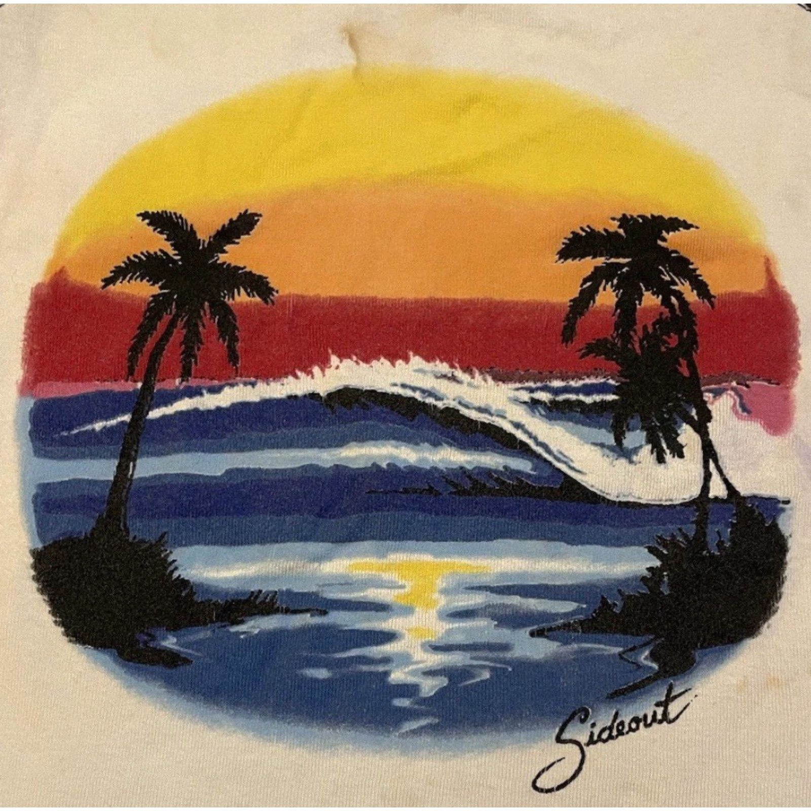 Quiksilver VINTAGE Sideout Shirt S Beach Surf Skate Grunge 90s Y2K White Sleeveless Size S / US 4 / IT 40 - 3 Thumbnail